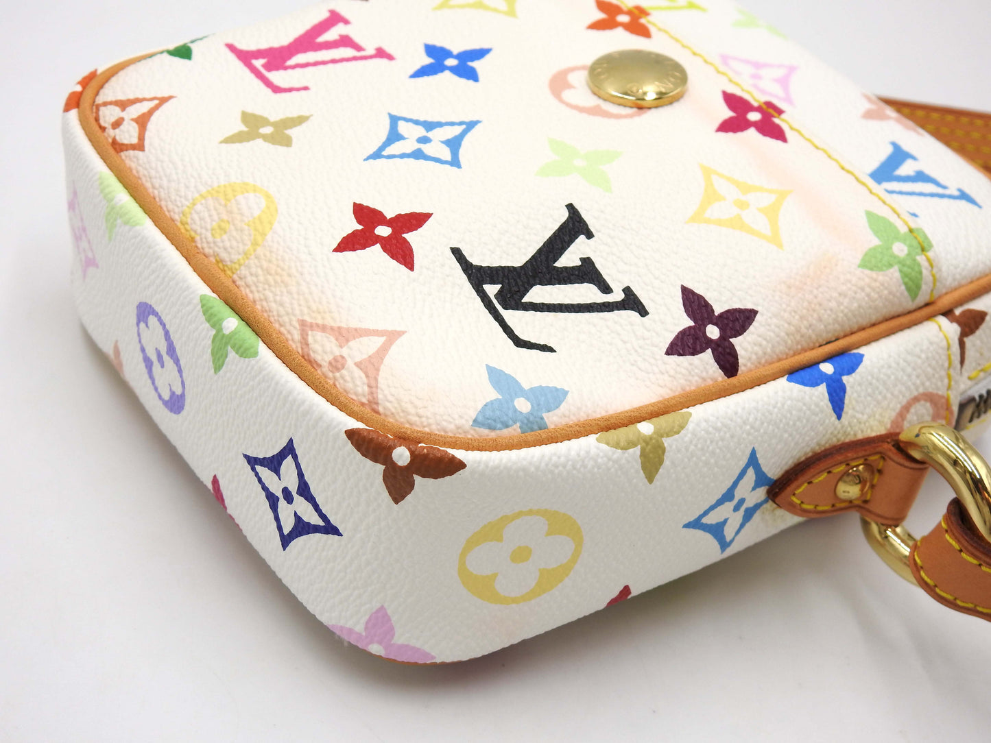 LOUIS VUITTON Monogram Multicolor Rift Shoulder Bag Bron White M40055