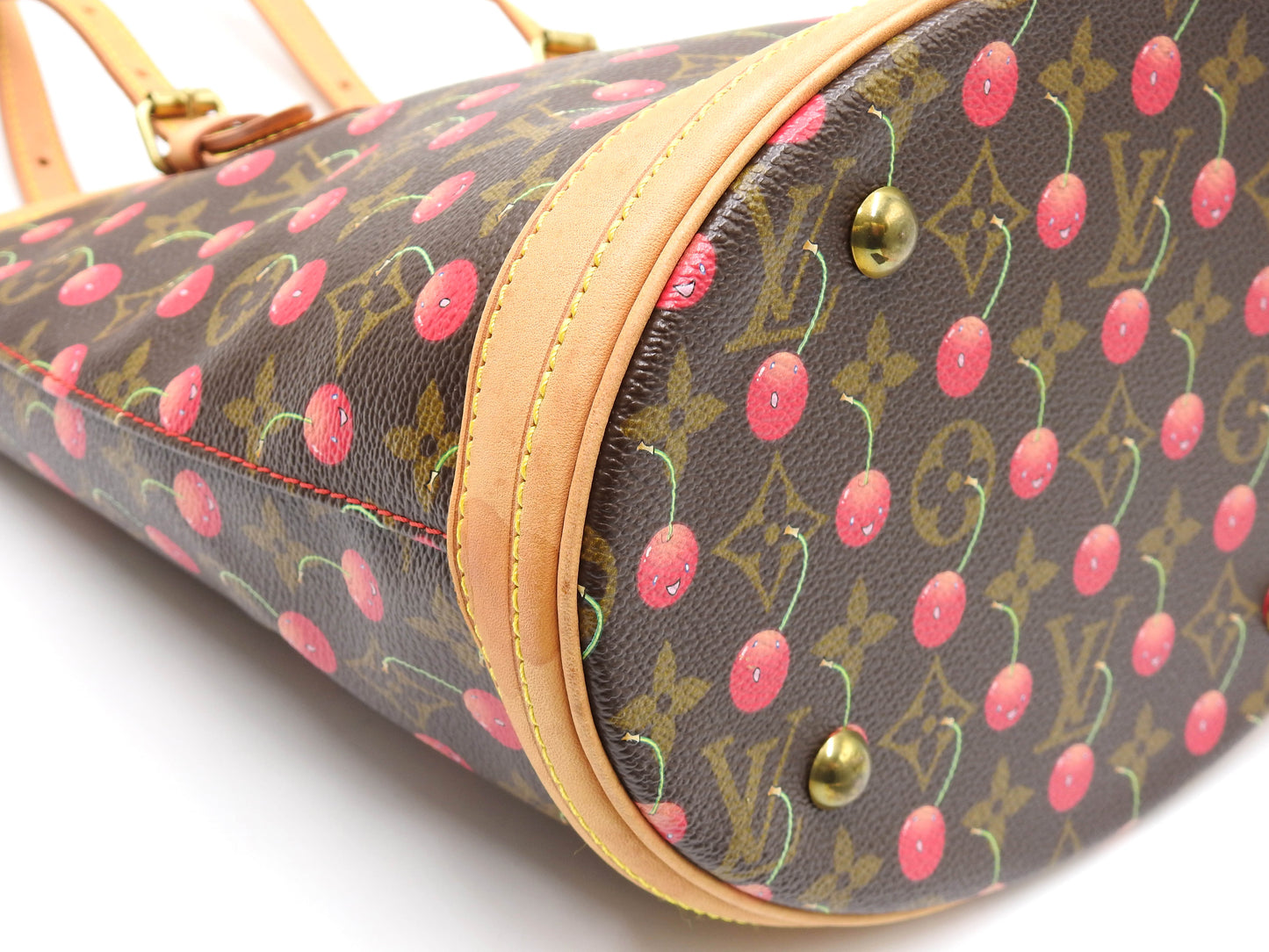 LOUIS VUITTON Monogram Cherry Bucket PM Shoulder Tote Bag Pouch M950123