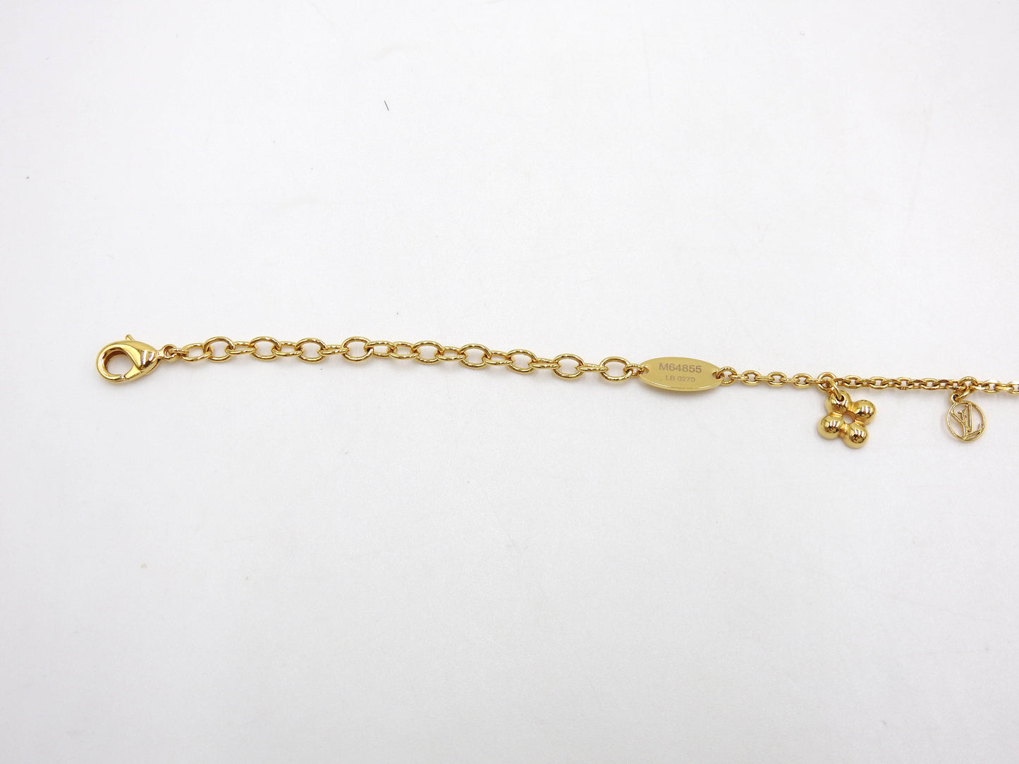 LOUIS VUITTON Collier Blooming Necklace GP Flower Brass M64855