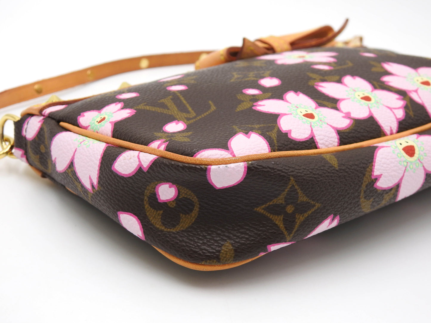 LOUIS VUITTON Monogram Cherry Blossom Pochette Accessories M92006
