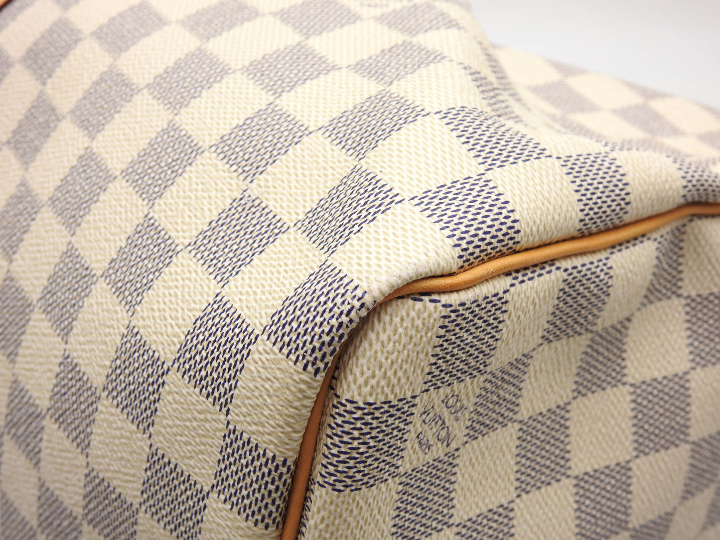LOUIS VUITTON Damier Azur Keepall 50 Boston Bag Travel Bag N41430