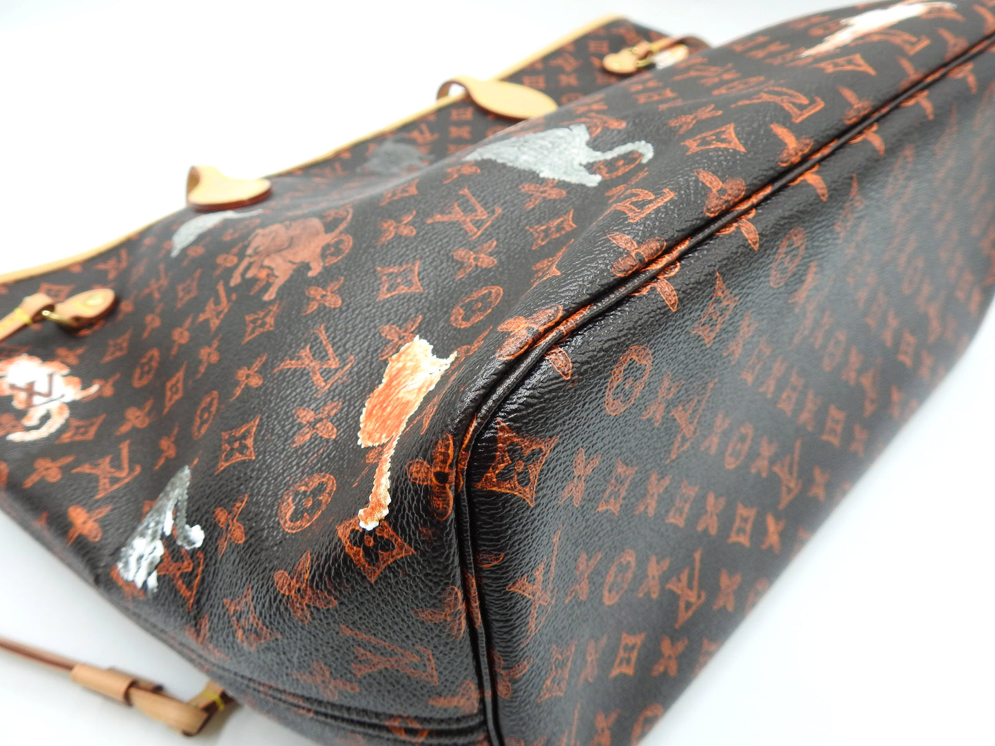 LOUIS VUITTON Monogram Catogram Neverfull MM Tote Bag Shoulder Bag M44441