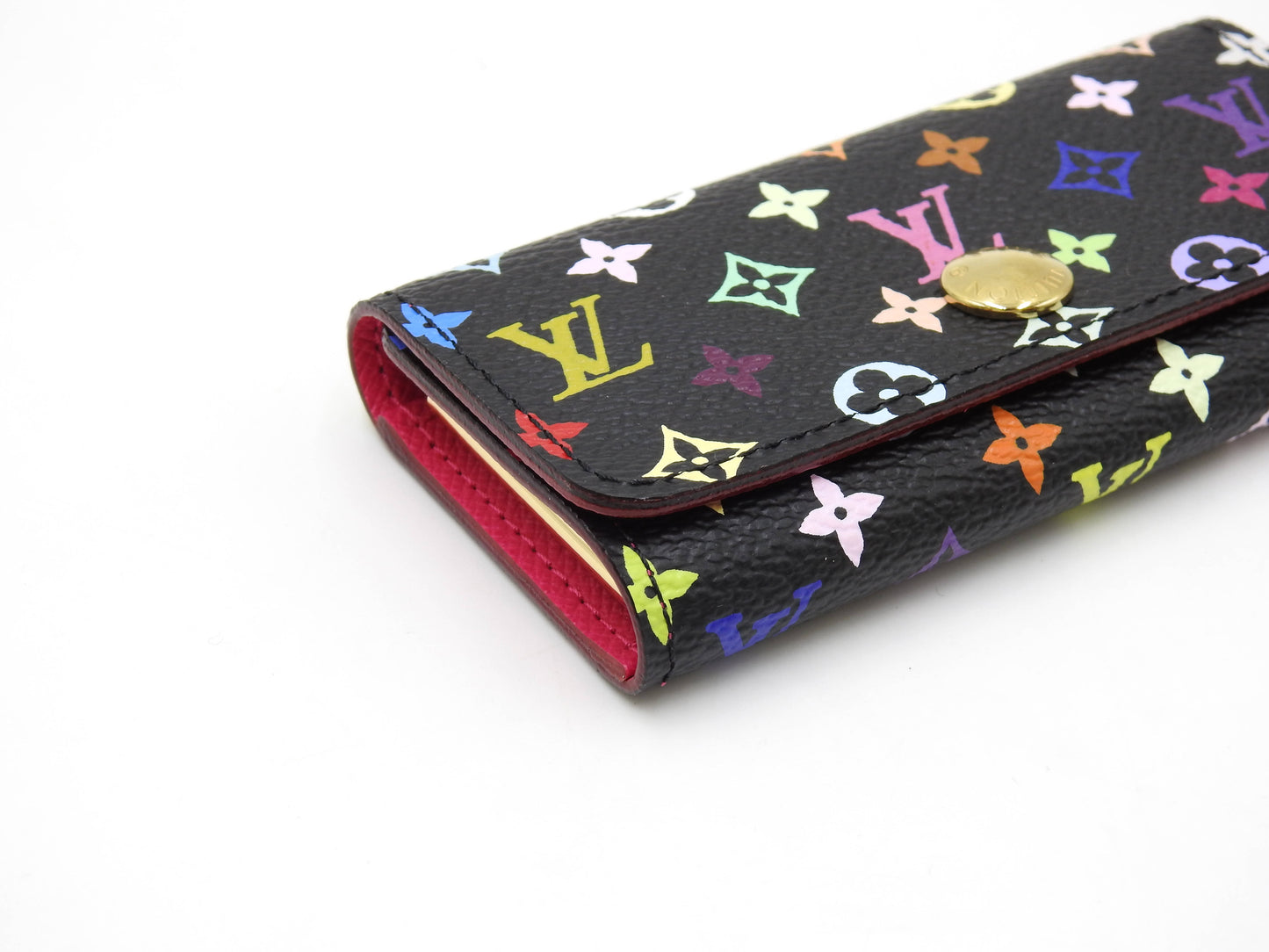 LOUIS VUITTON Multicles 4 Ring Key Holder Monogram Multicolor Black M93732