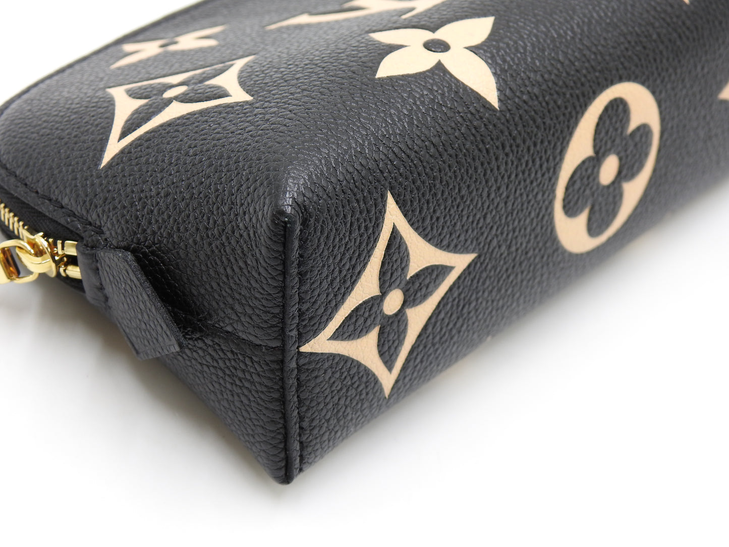 LOUIS VUITTON Monogram Empreinte Giant Cosmetic Pouch Black Beige M59086