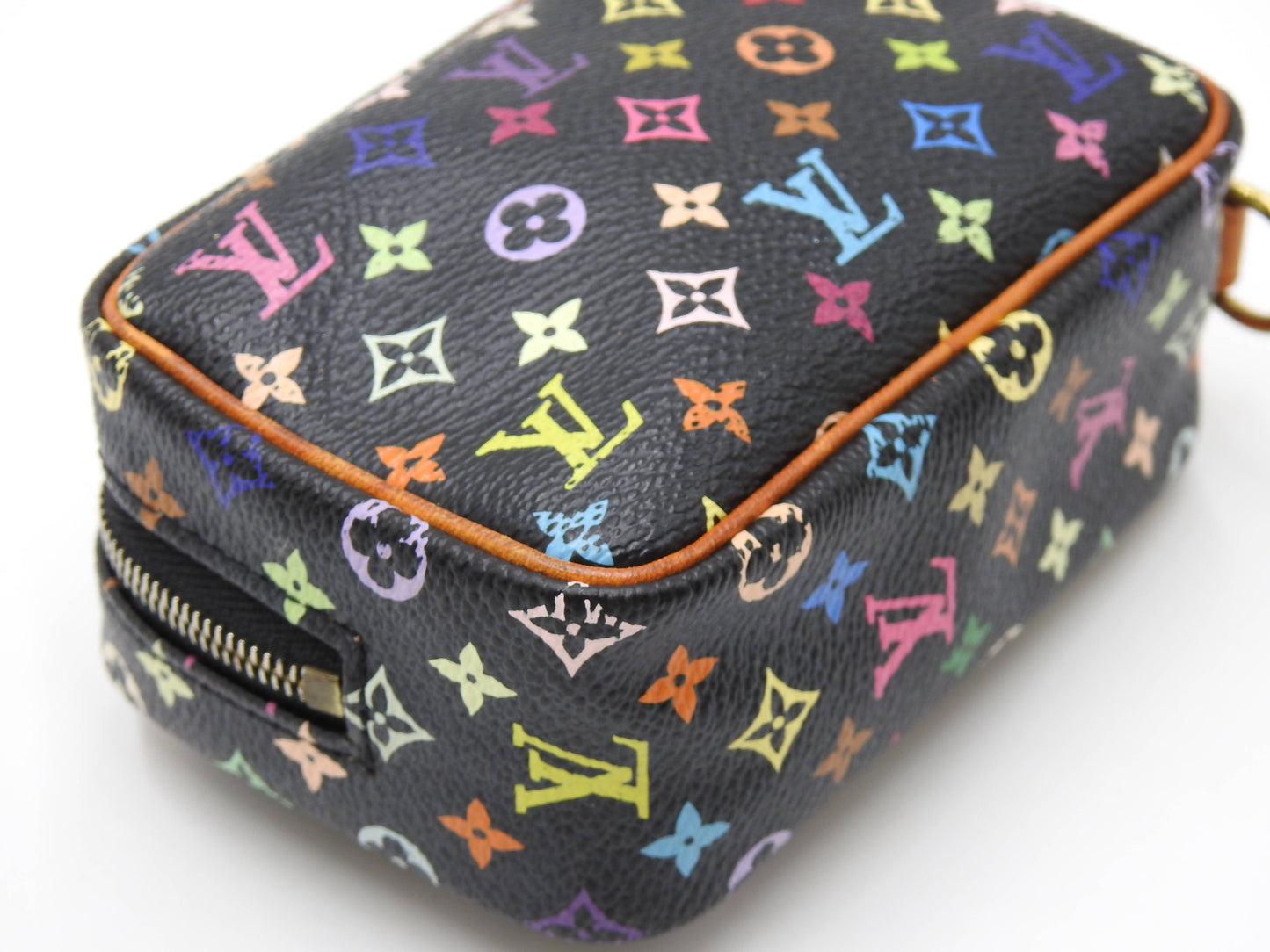LOUIS VUITTON Monogram Multicolor Trousse Wapity Camera Case Black M58034