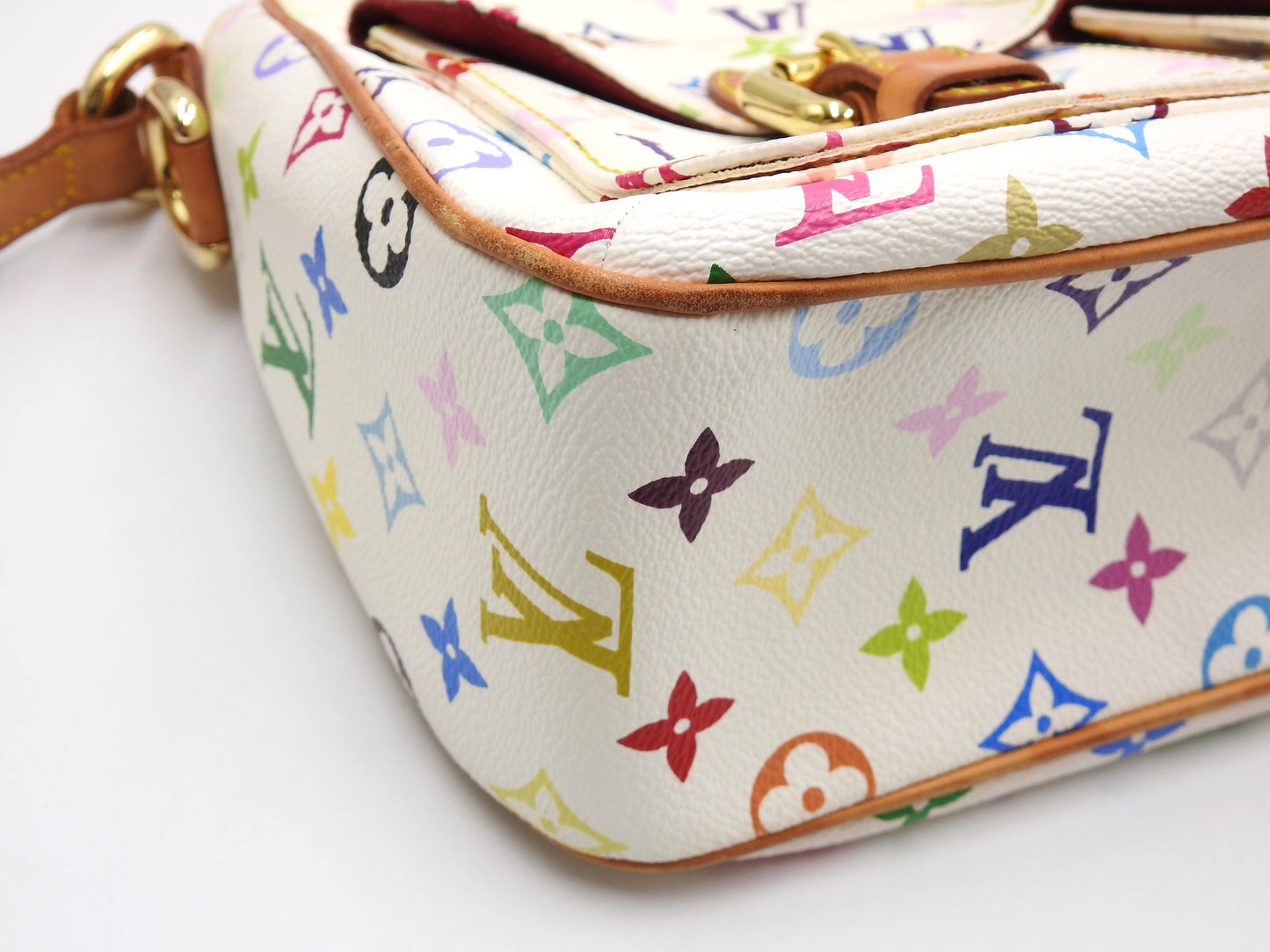 LOUIS VUITTON Lodge GM Shoulder Bag Monogram Multicolor White M40051