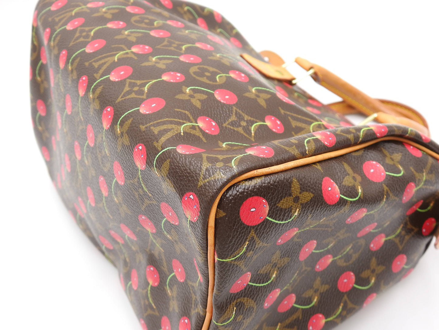 LOUIS VUITTON Monogram Cherry Speedy 25 Hand Bag Boston Bag Canvas M95009