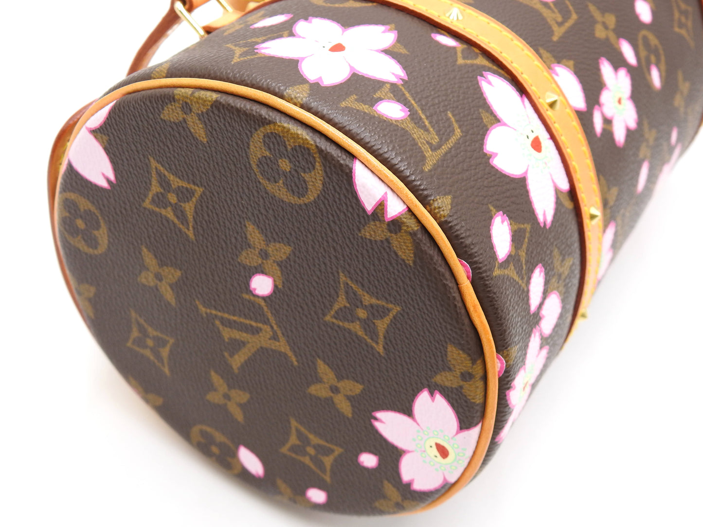 LOUIS VUITTON Papillon Shoulder Hand Bag Monogram Cherry Blossom M92009