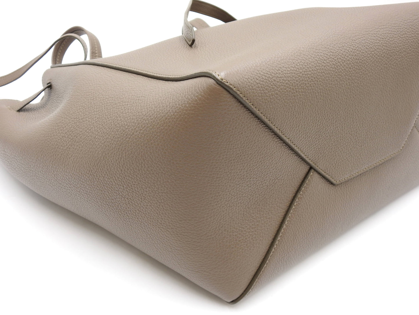 CELINE Cabas Phantom Small Tote Shoulder Bag Calf Leather Gray 189023