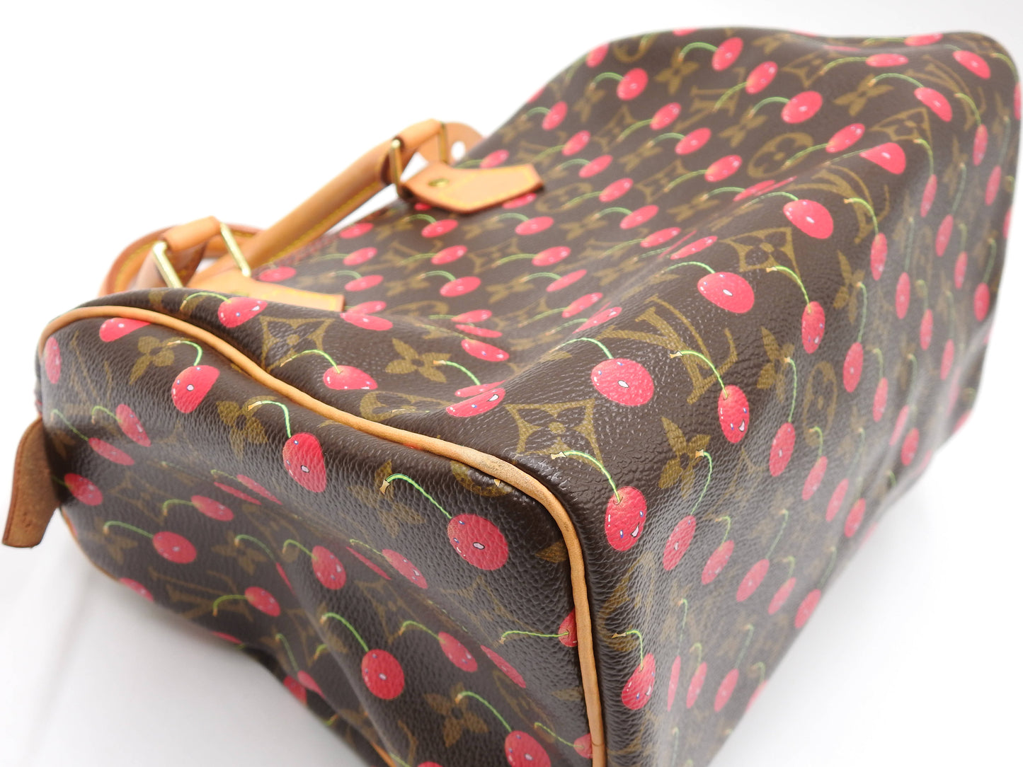 LOUIS VUITTON Monogram Cherry Speedy 25 Hand Bag Boston Bag Canvas M95009