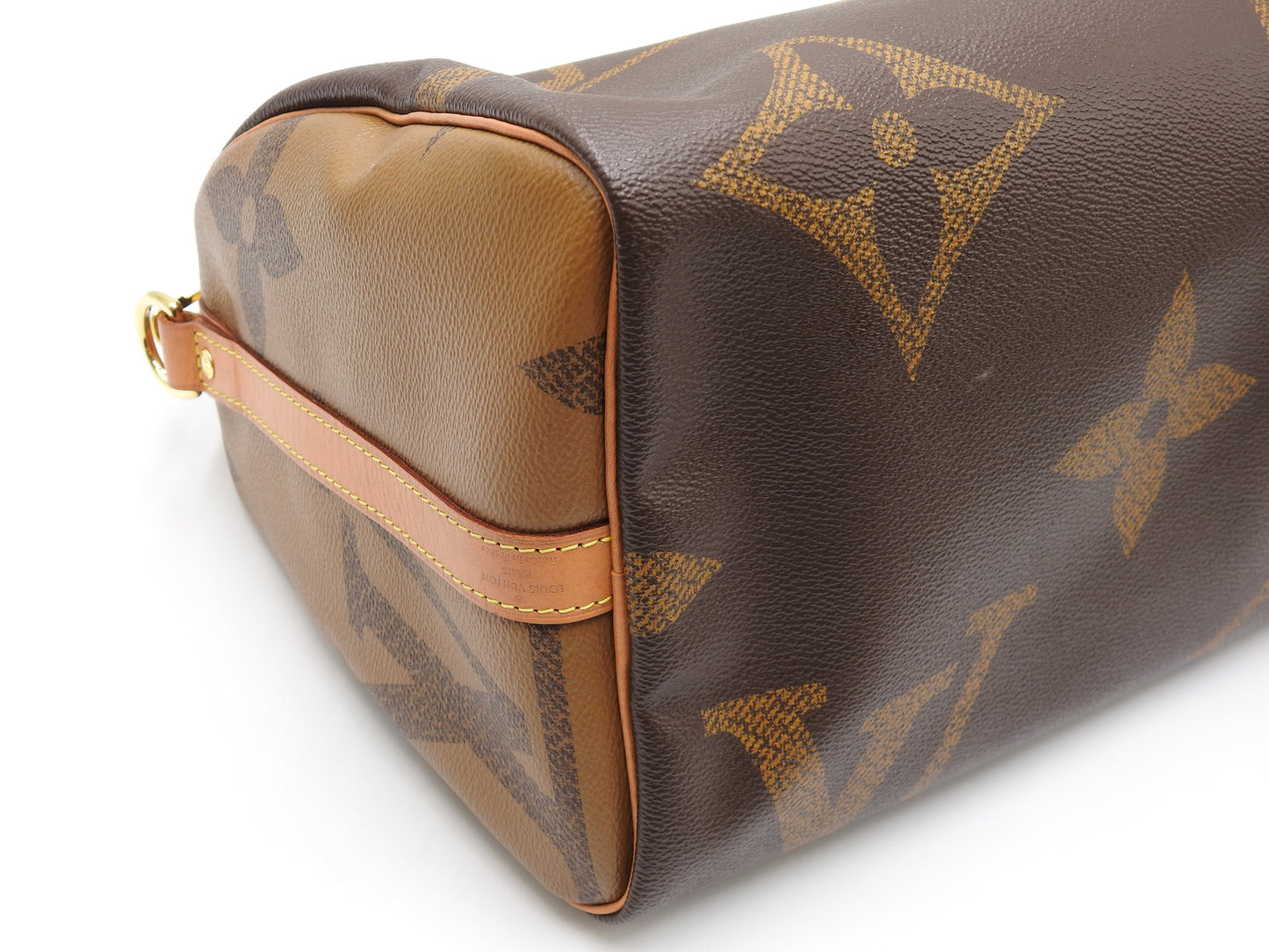 LOUIS VUITTON Monogram Reverse Giant Speedy 30 Bandouliere Hand Bag M44602