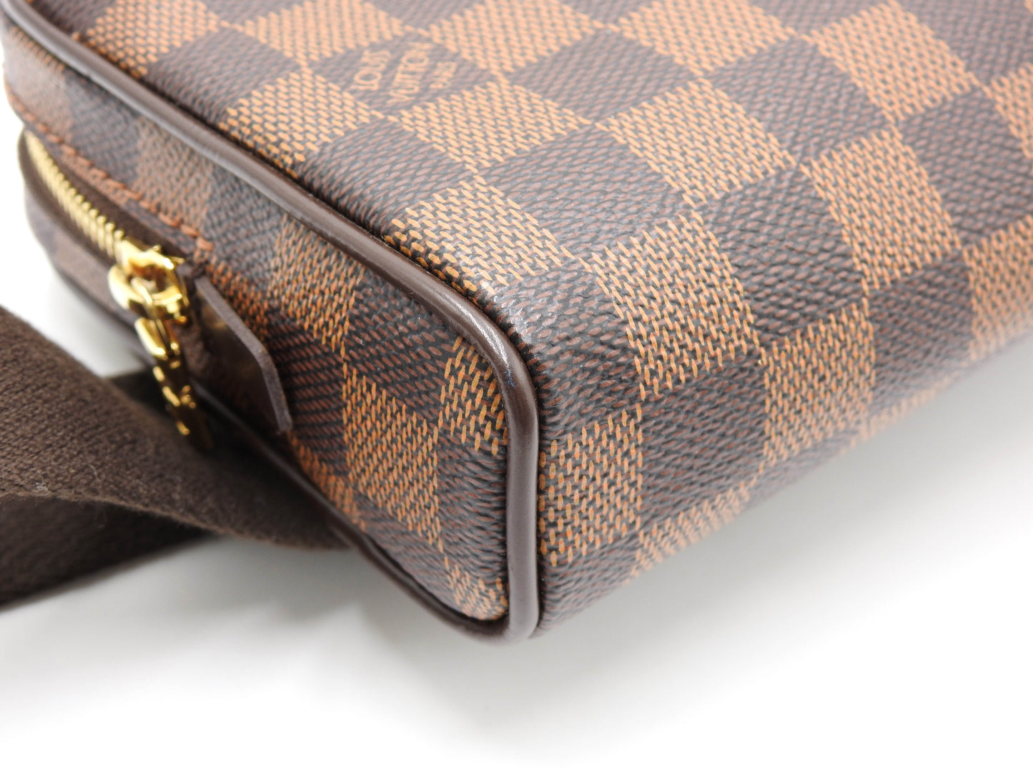 LOUIS VUITTON Damier Ebene Bumbag Brooklyn Waist Body Belt Bag N41101