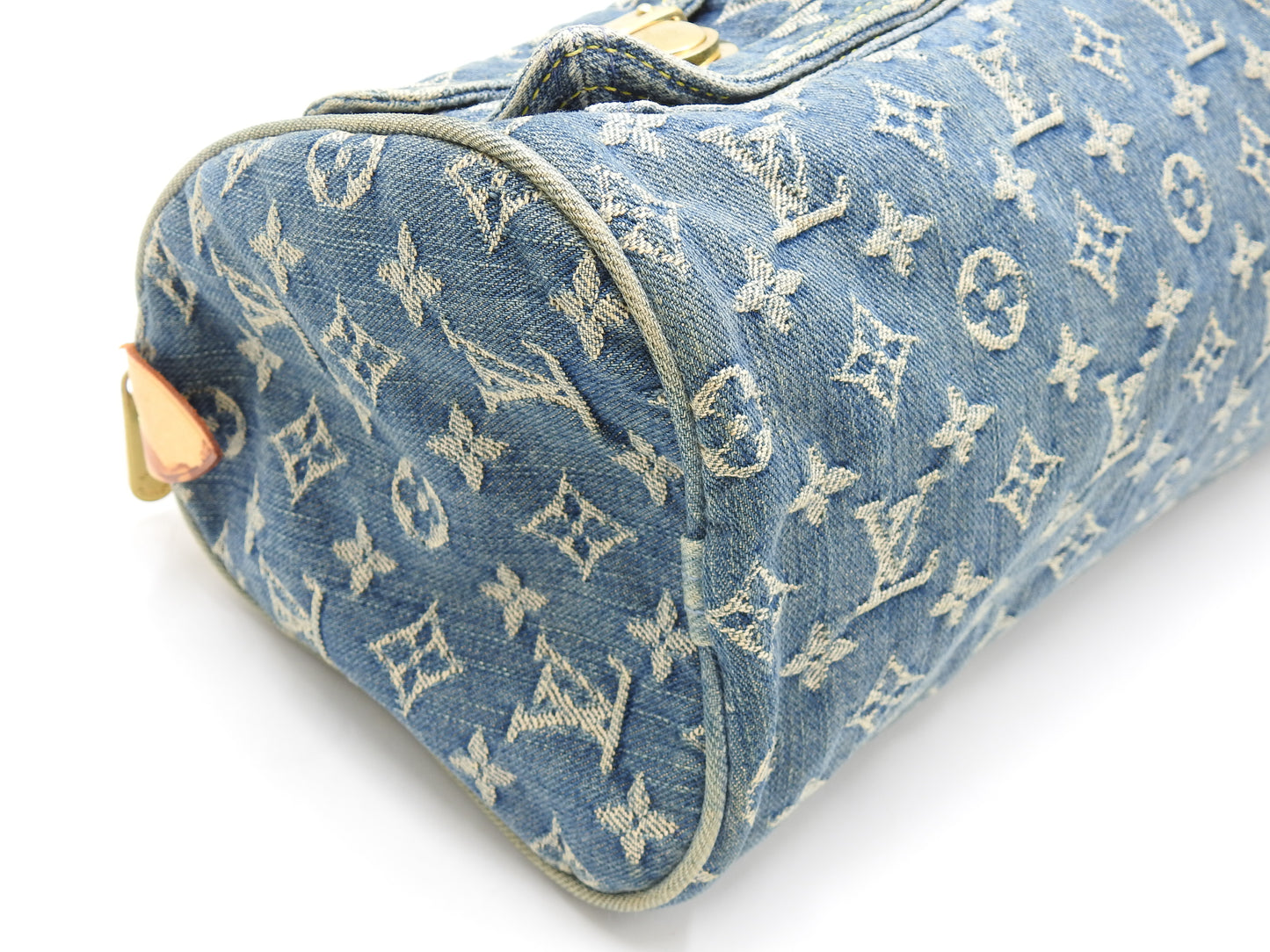 LOUIS VUITTON Monogram Denim Neo Speedy Hand Bag Boston Bag Blue M95019