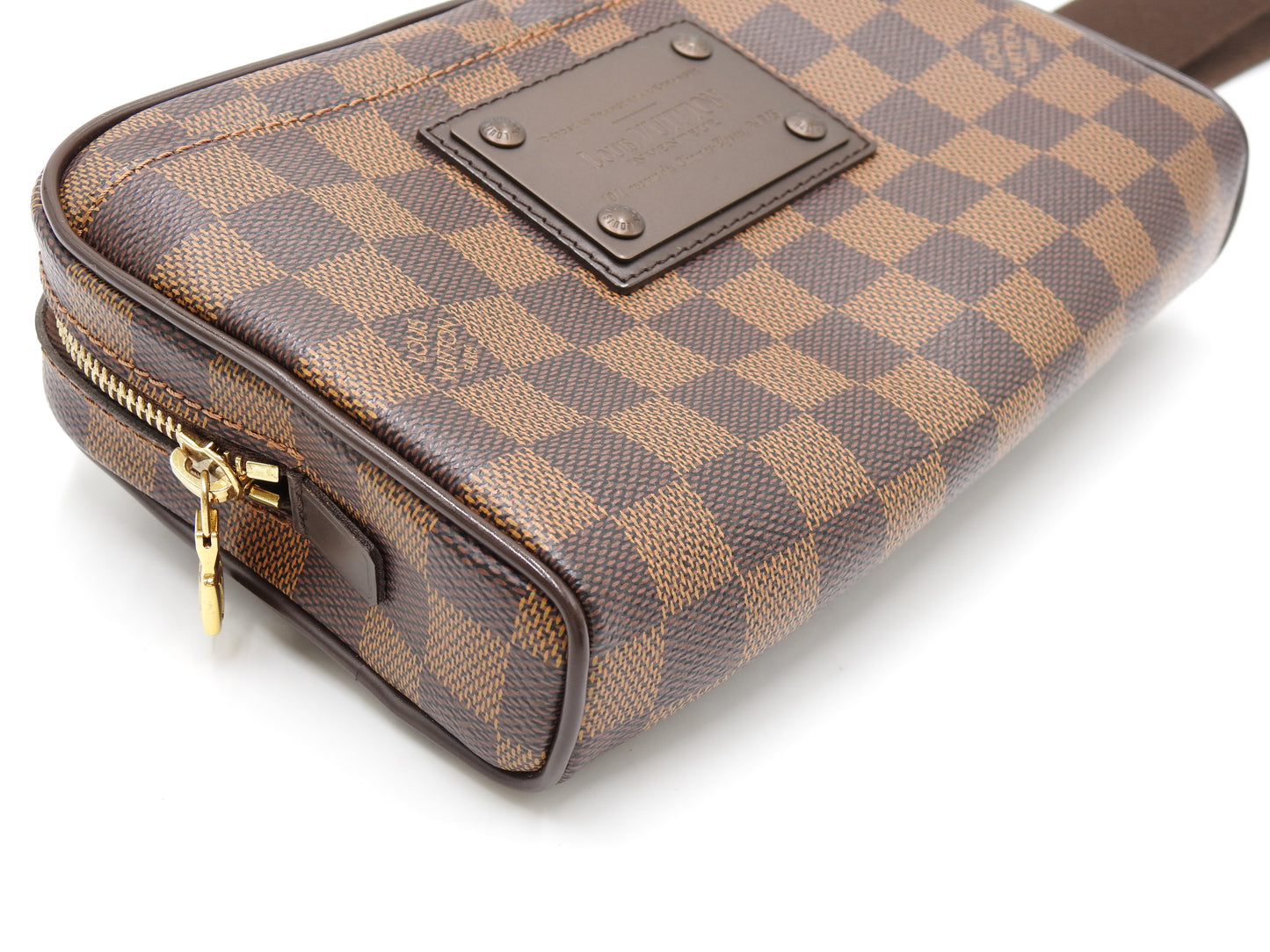 LOUIS VUITTON Bumbag Brooklyn Waist Body Belt Bag Damier Ebene N41101