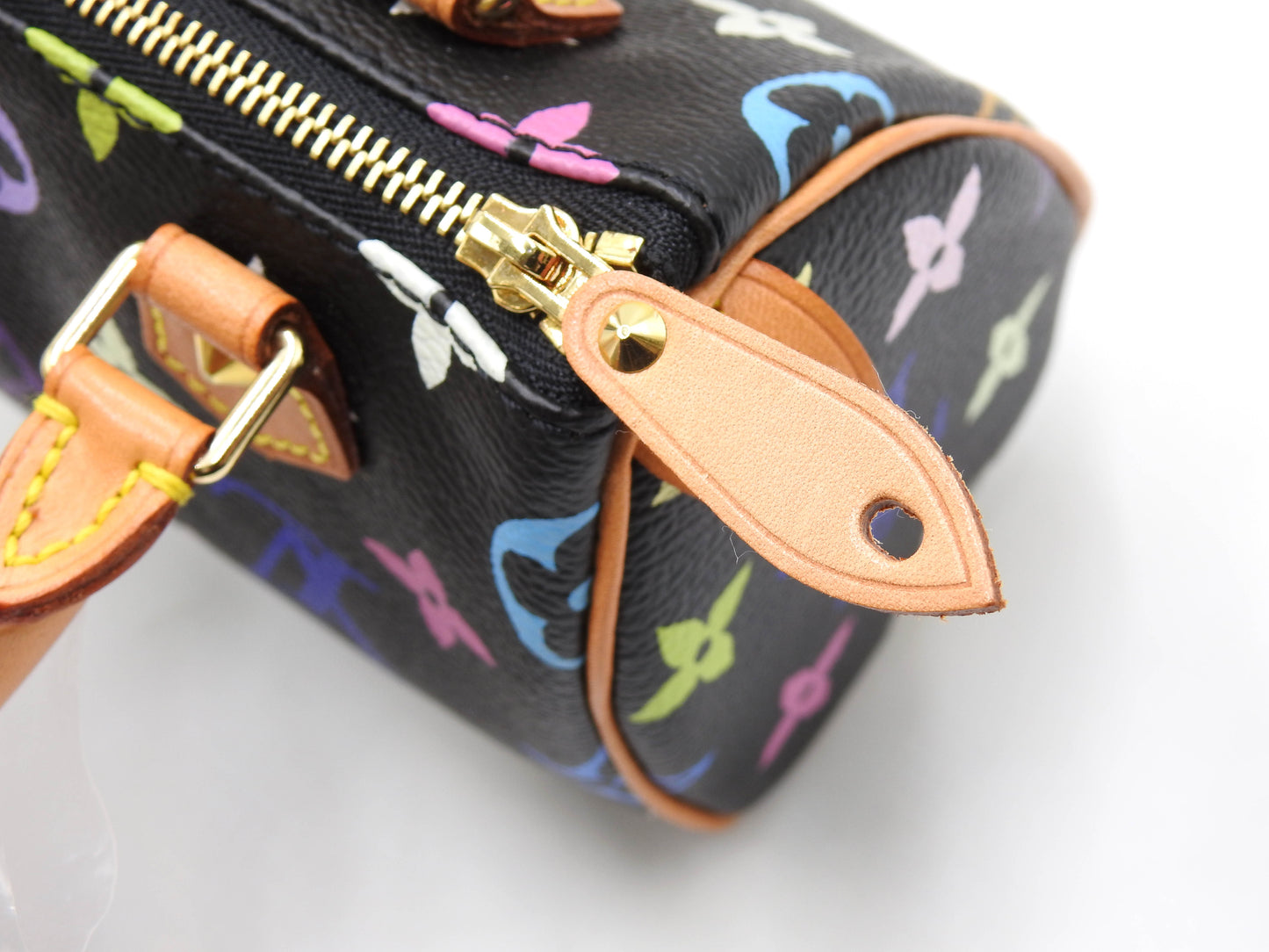 LOUIS VUITTON Monogram Mini Speedy Hand Bag Multicolor Noir Black M92644