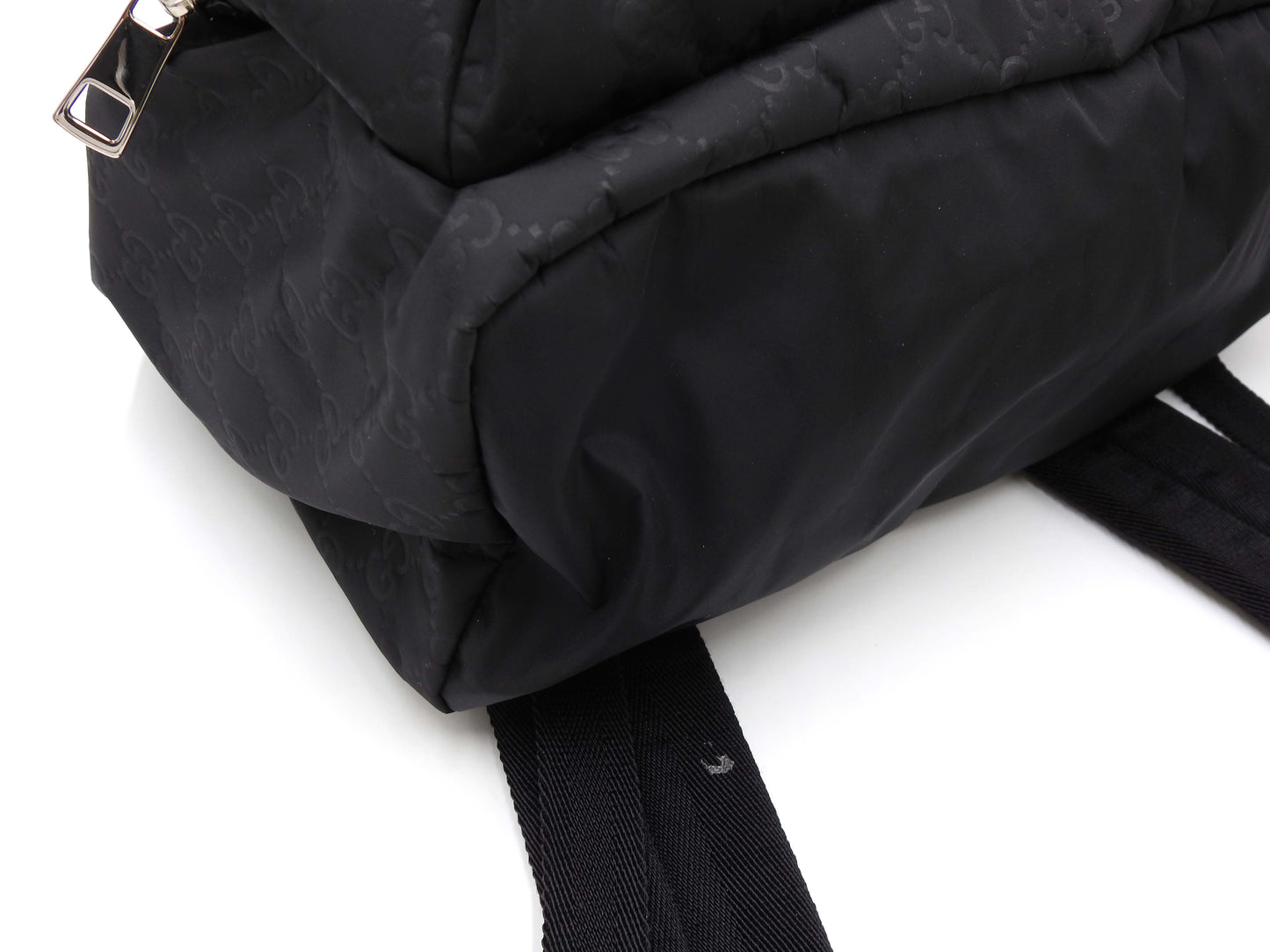 GUCCI GG Nylon Leather Backpack Bag Black 510343 Outlet