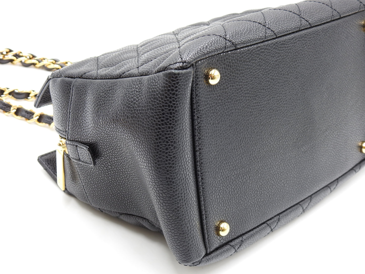 CHANEL CC Matelasse PTT Petit Timeless Tote Shoulder Bag Caviarskin A18004