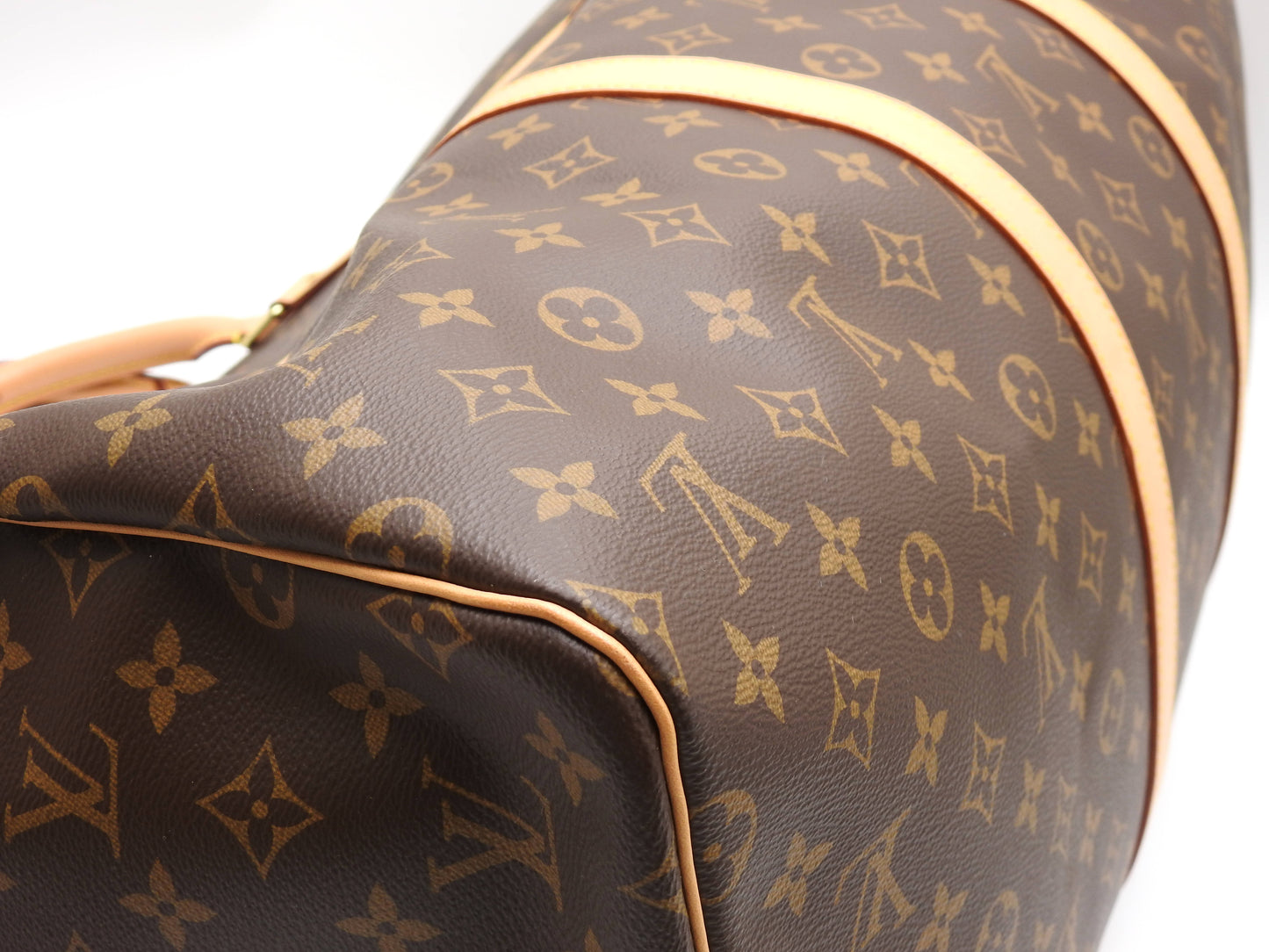 LOUIS VUITTON Monogram Keepall Bandouliere 55 Travel Boston Bag M41424
