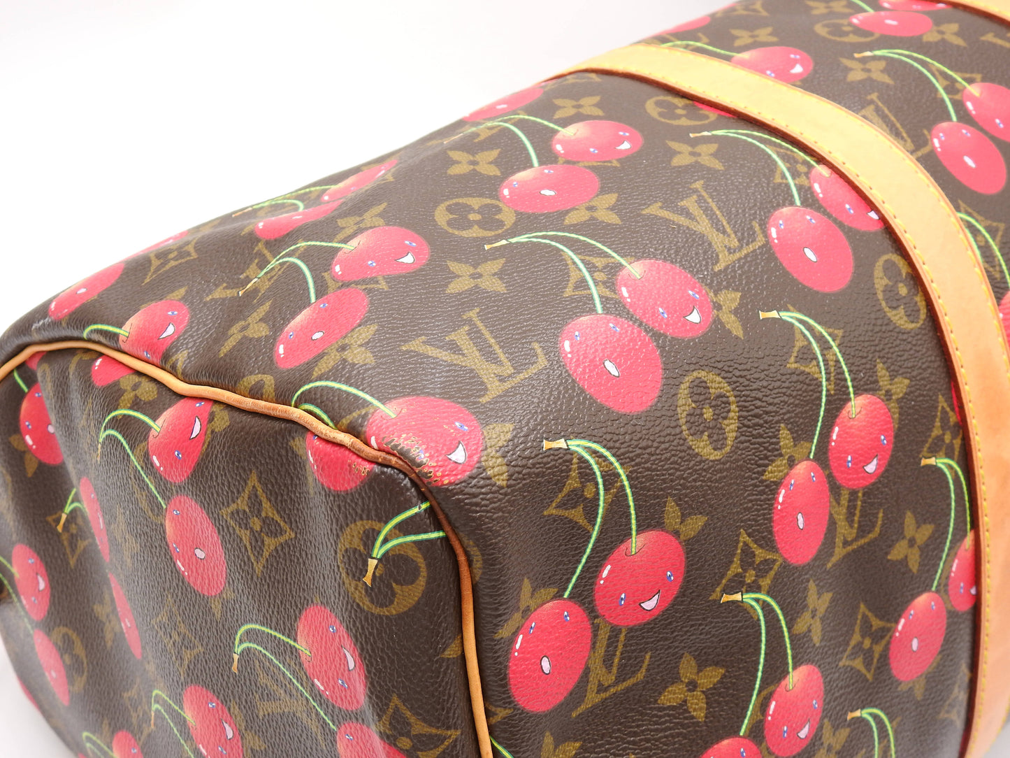 LOUIS VUITTON Monogram Cherry Keepall 45 Hand Bag Boston Bag Canvas M95011
