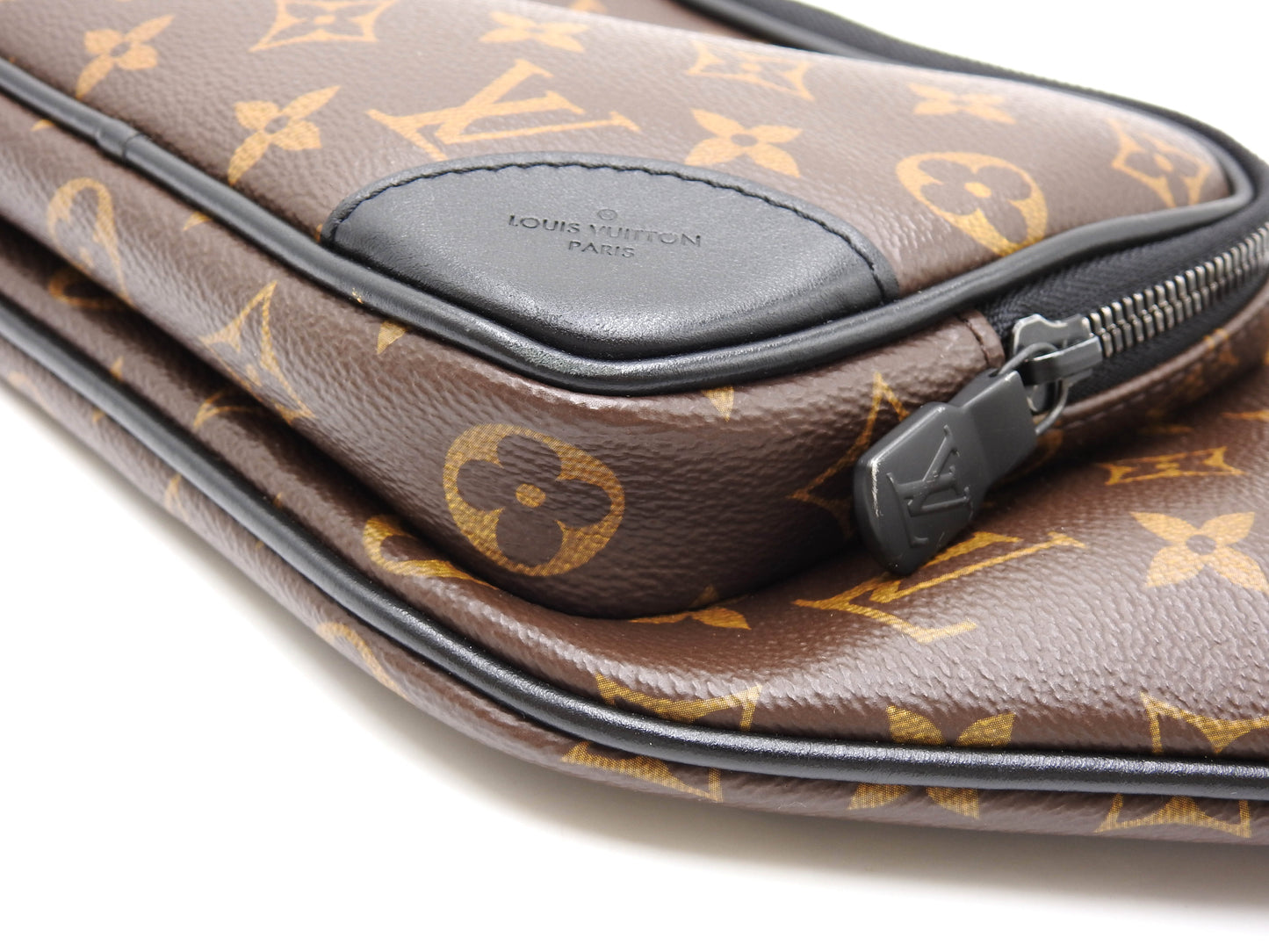 LOUIS VUITTON Monogram Macassar Christopher Bum Bag Waist Body Bag M45337