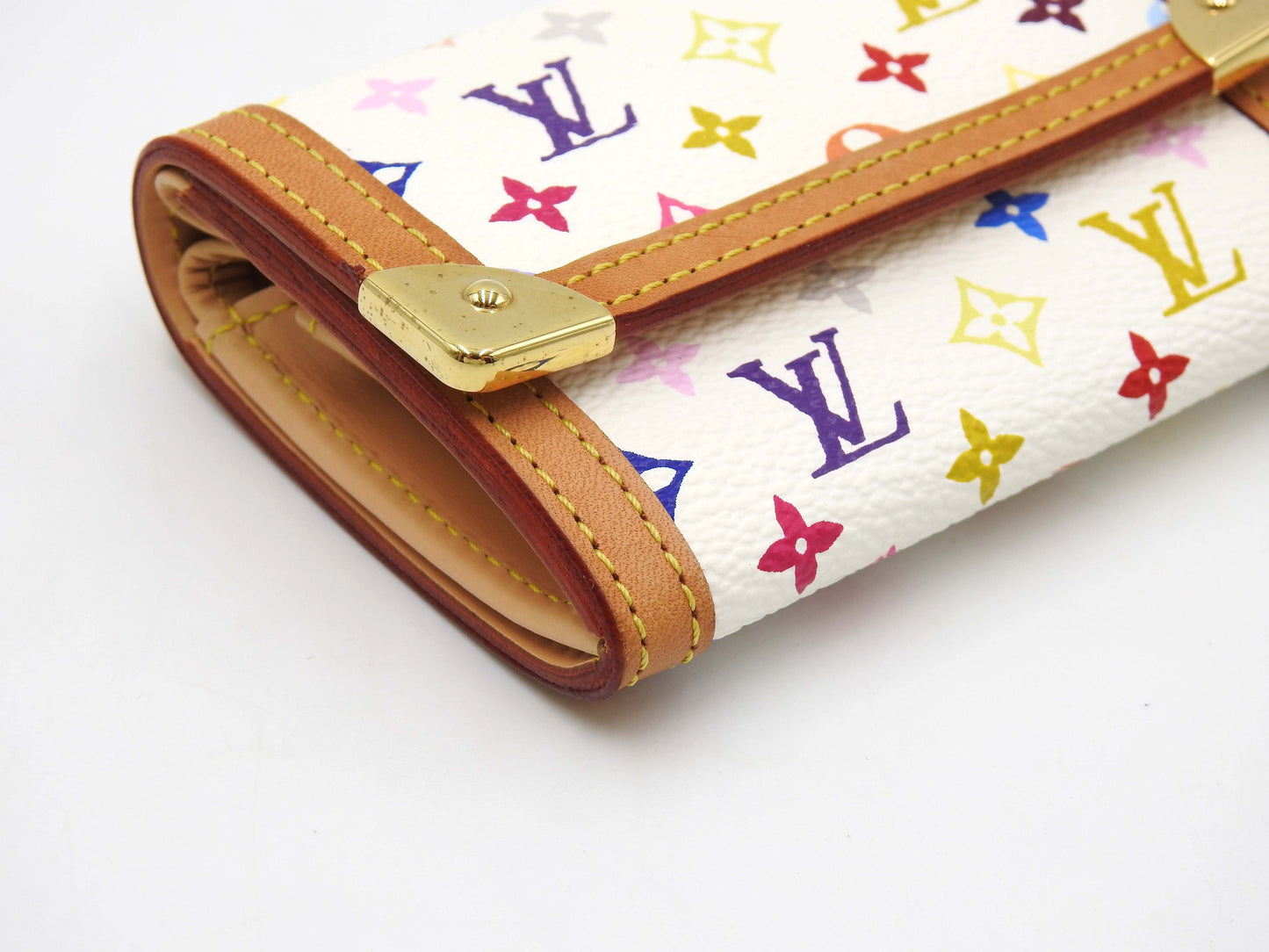 LOUIS VUITTON Monogram Multicolor Porte Monnaie Plat Coin Purse M92657