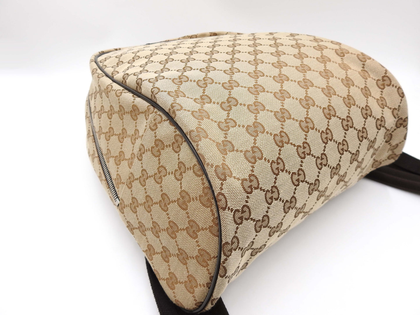 GUCCI Monogram GG Canvas Backpack Bag Beige Brown 449906 Outlet