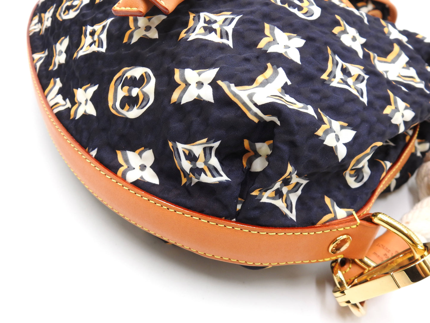 LOUIS VUITTON Bulle MM Shoulder Bag Monogram Marine Navy Nylon M40235