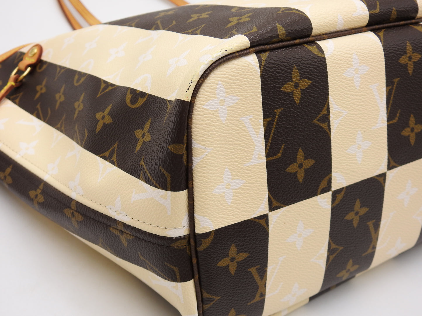 LOUIS VUITTON Monogram Rayures Neverfull MM Tote Shoulder Bag M40560