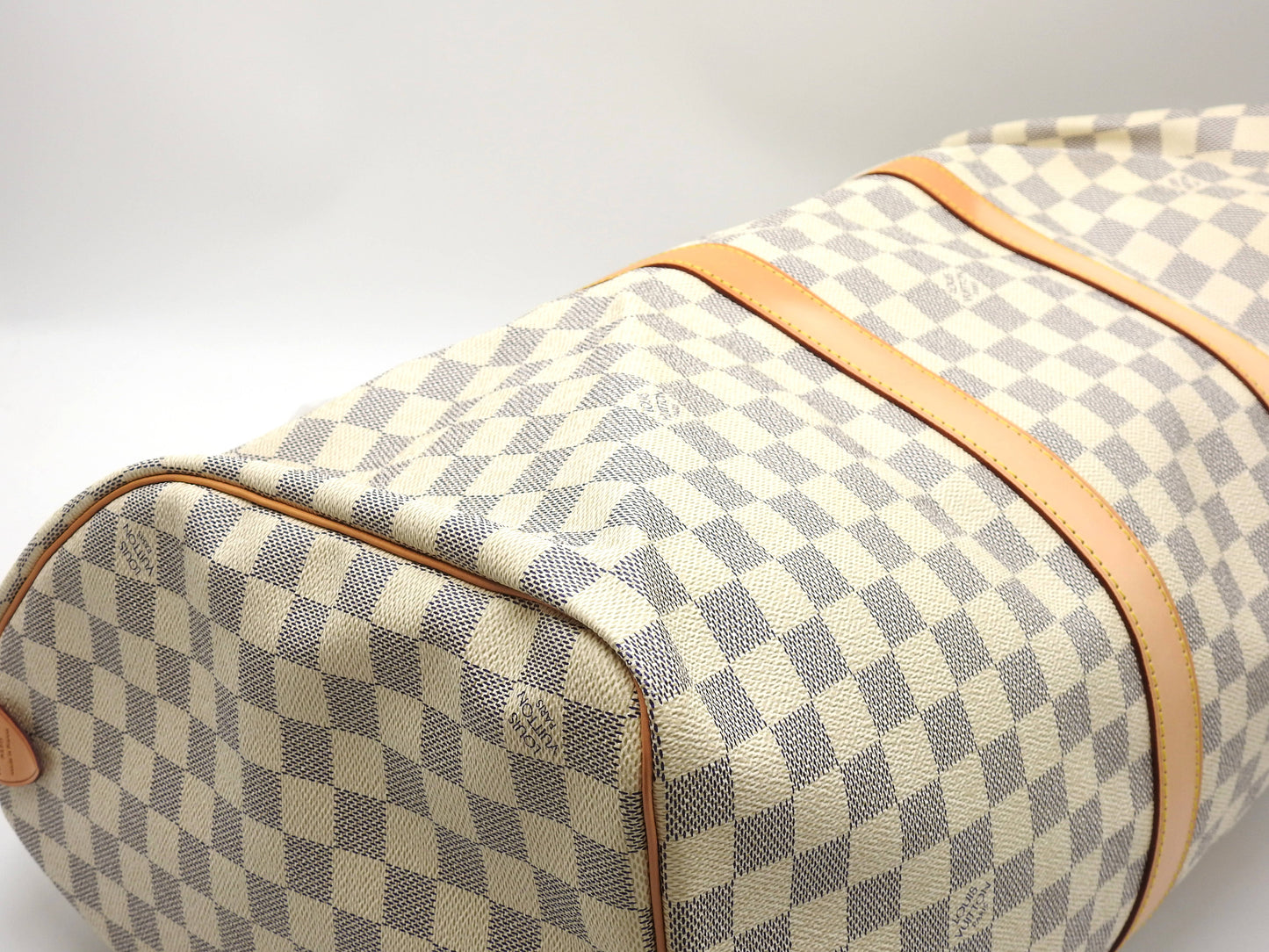 LOUIS VUITTON Damier Azur Keepall 50 Boston Bag Travel Bag N41430