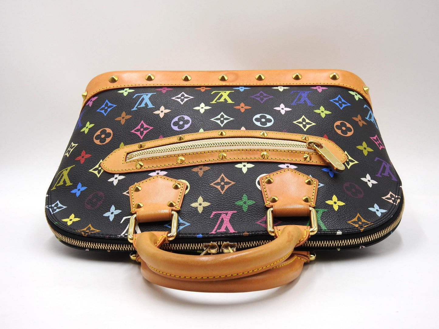 LOUIS VUITTON Alma PM Hand Bag Multicolor Noir Black M92646