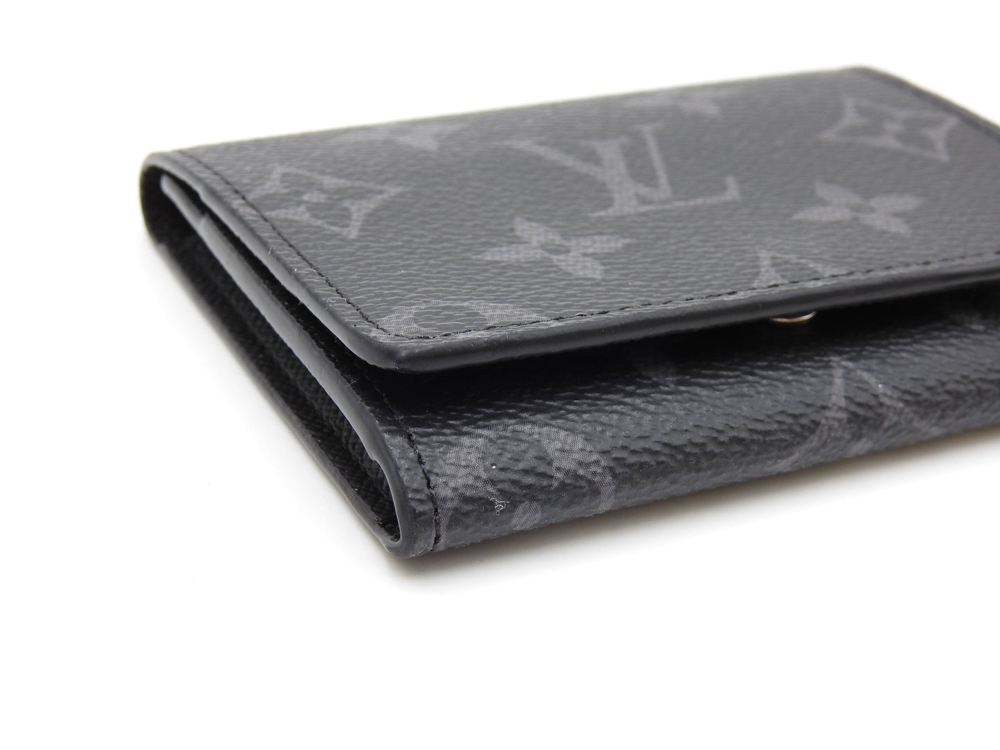 LOUIS VUITTON Monogram Eclipse Envelope Carte De Visite Card Holder M12874