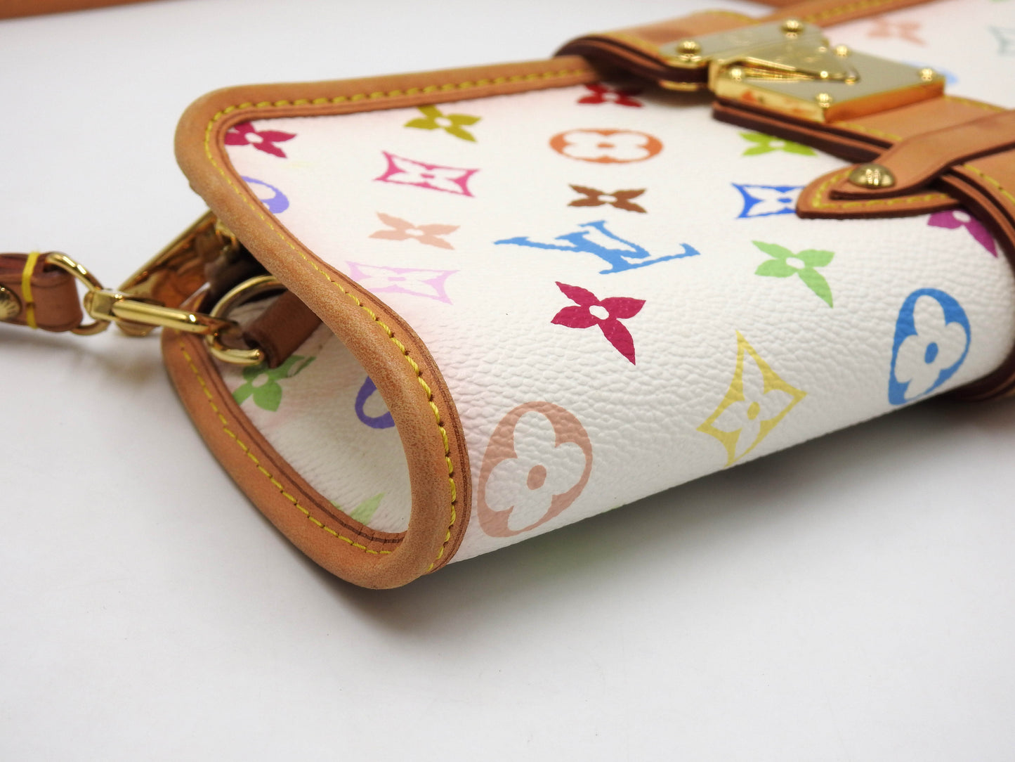 LOUIS VUITTON Shirley Shoulder Bag Monogram Multicolor Bron White M40049