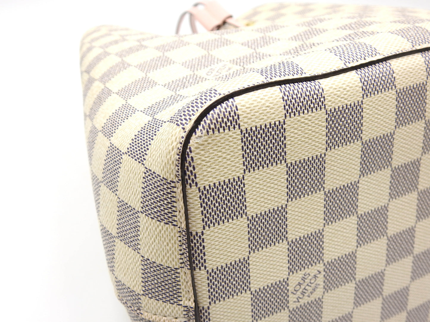 LOUIS VUITTON Damier Azur NeoNoe Shoulder Bag Canvas Rose Pink N40152