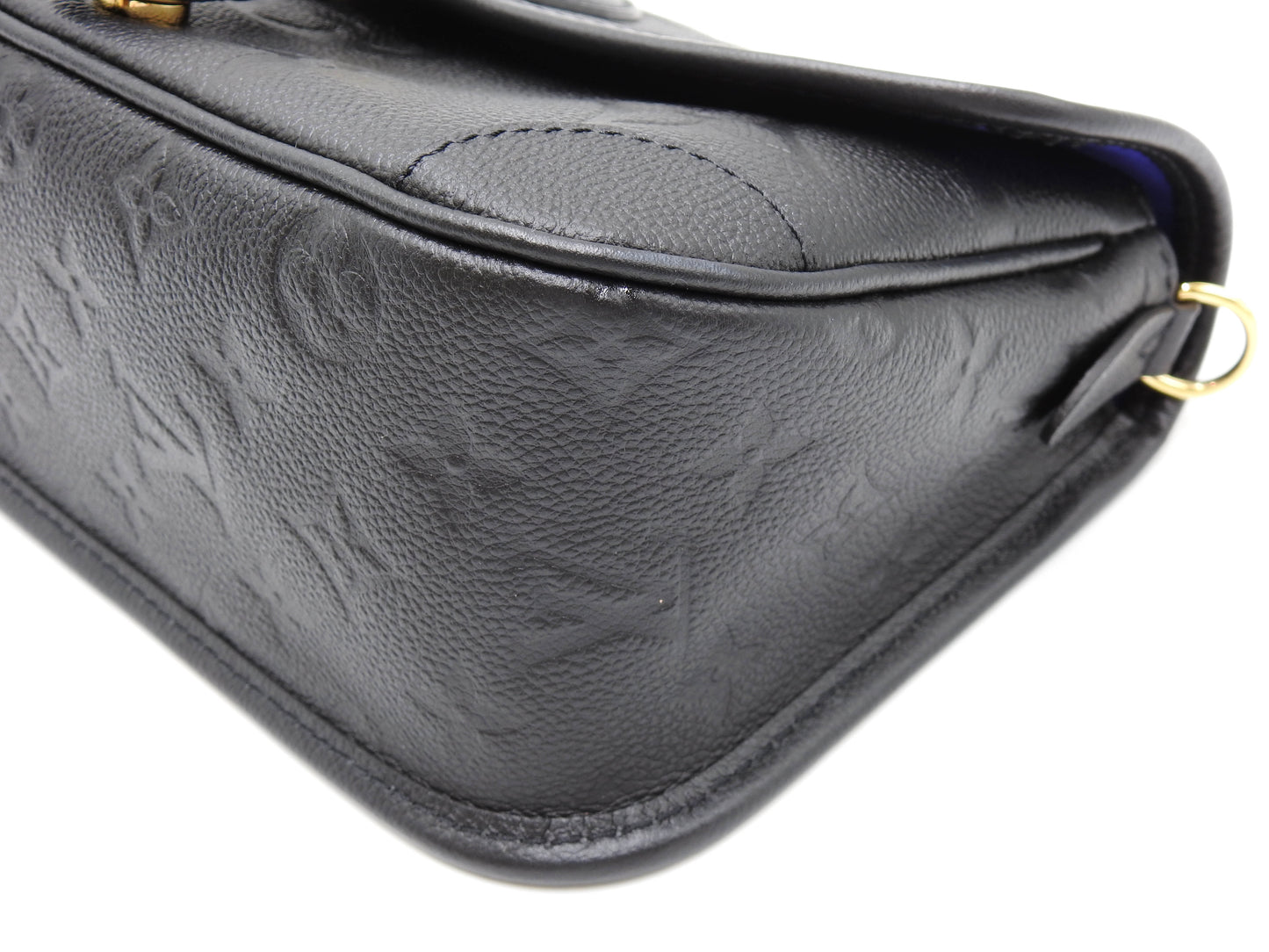 LOUIS VUITTON Monogram Empreinte Diane Shoulder Hand Bag Black M46386