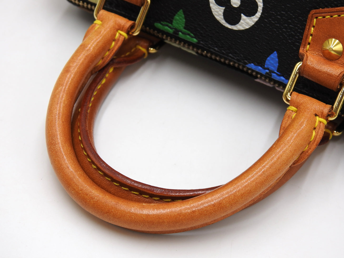 LOUIS VUITTON Monogram Mini Speedy Hand Bag Multicolor Noir Black M92644