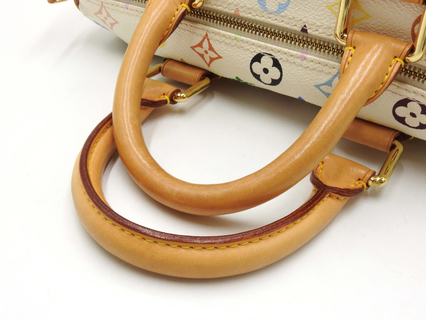 LOUIS VUITTON Speedy 30 Boston Hand Bag Multicolor Bron White M92643