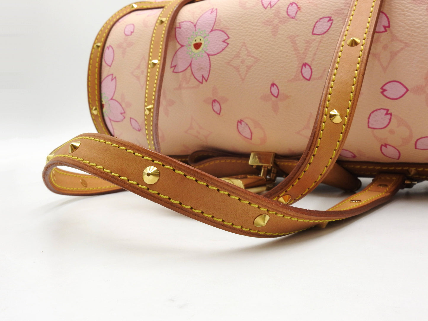LOUIS VUITTON Papillon Shoulder Hand Bag Monogram Cherry Blossom M92010