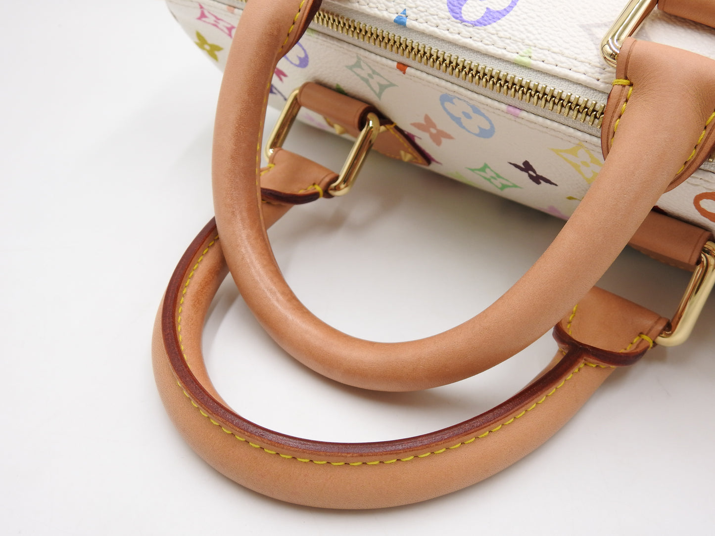 LOUIS VUITTON Speedy 30 Boston Hand Bag Multicolor Bron White M92643