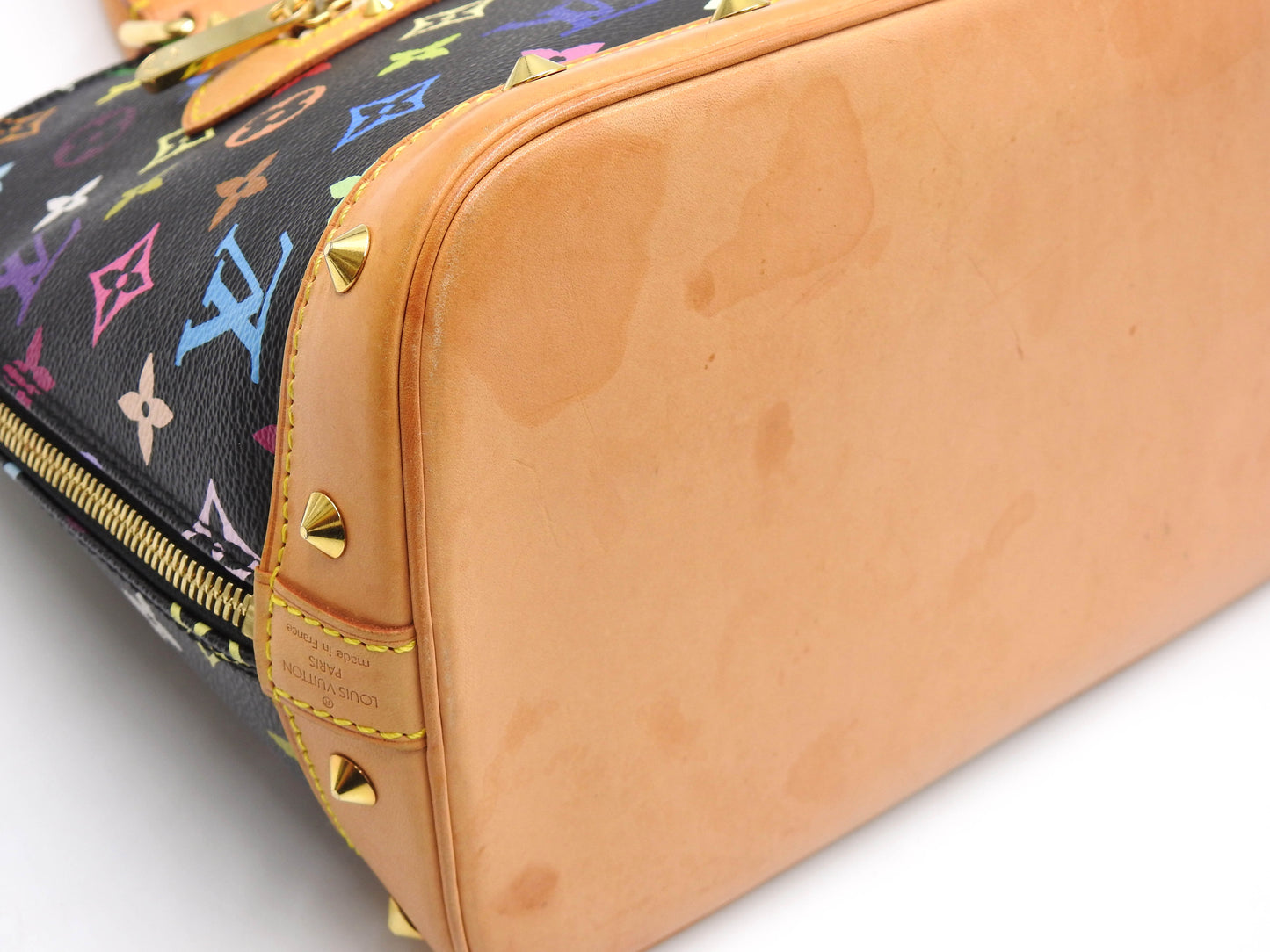 LOUIS VUITTON Alma PM Hand Bag Multicolor Noir Black M92646