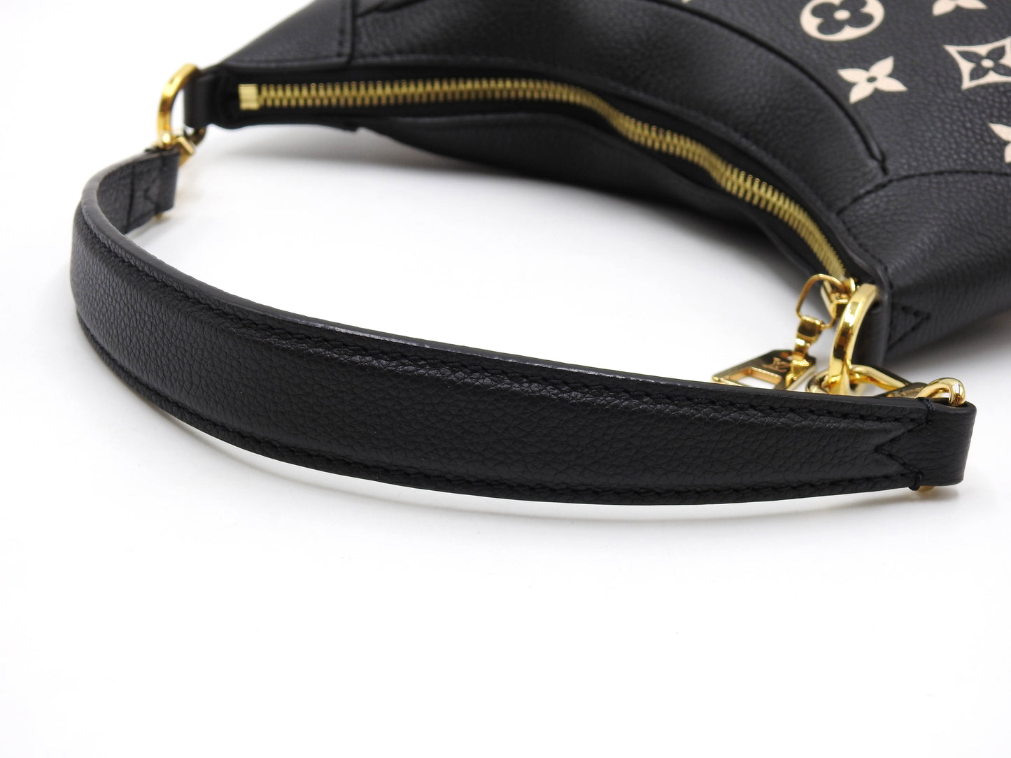 LOUIS VUITTON Monogram Empreinte Bagatelle Shoulder Hand Bag Black M46091