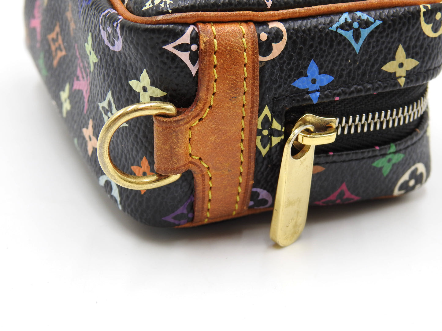 LOUIS VUITTON Monogram Multicolor Trousse Wapity Camera Case Black M58034