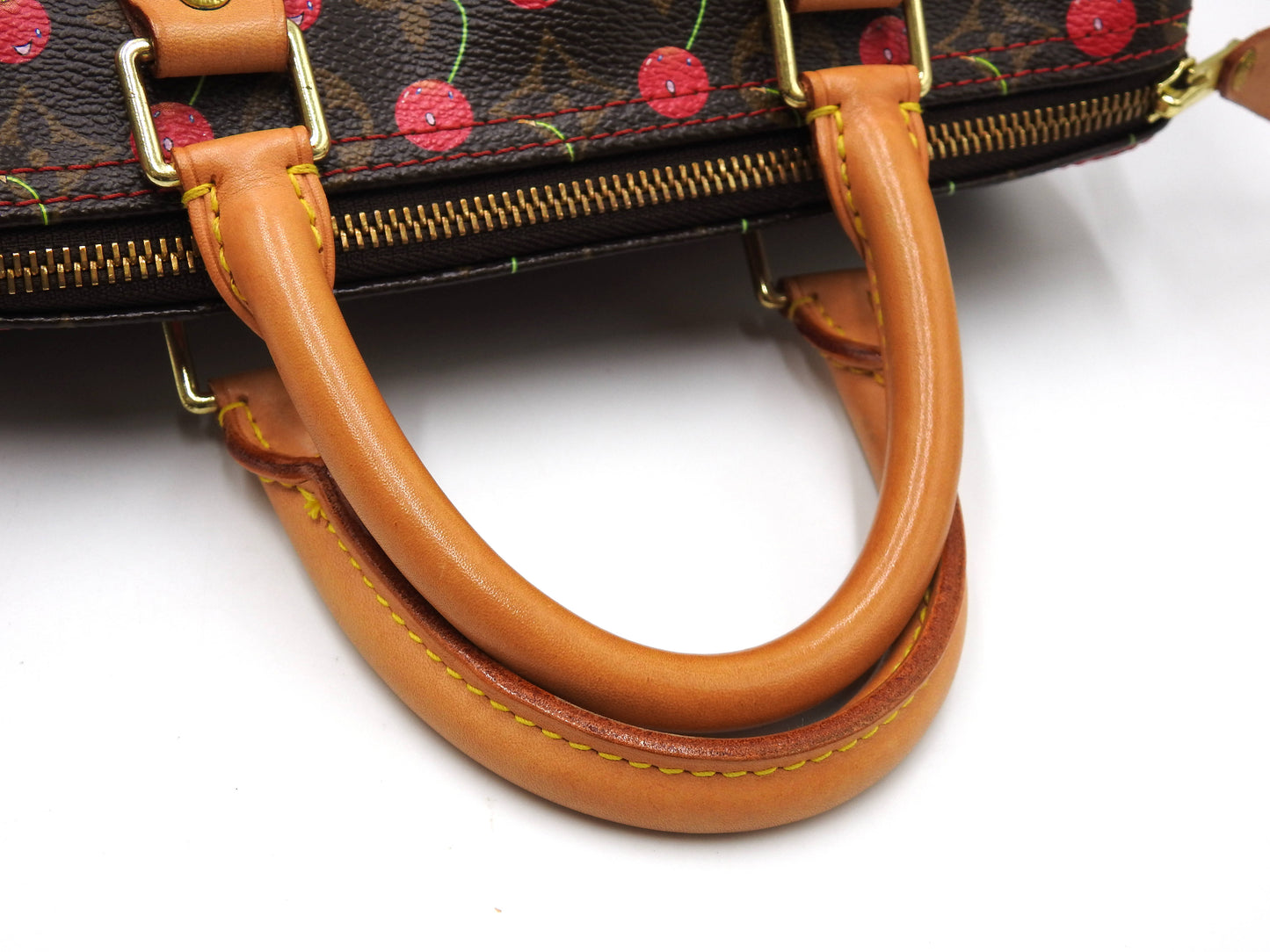 LOUIS VUITTON Monogram Cherry Speedy 25 Hand Bag Boston Bag Canvas M95009