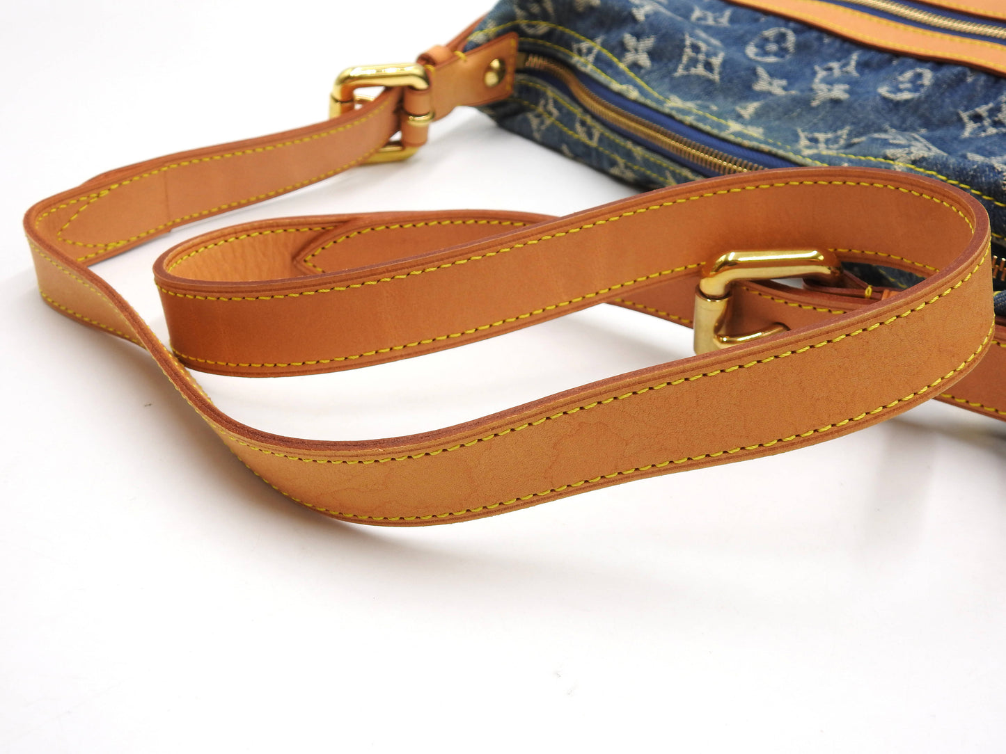 LOUIS VUITTON Baggy GM Monogram Denim Crossbody Shoulder Bag Blue M95048
