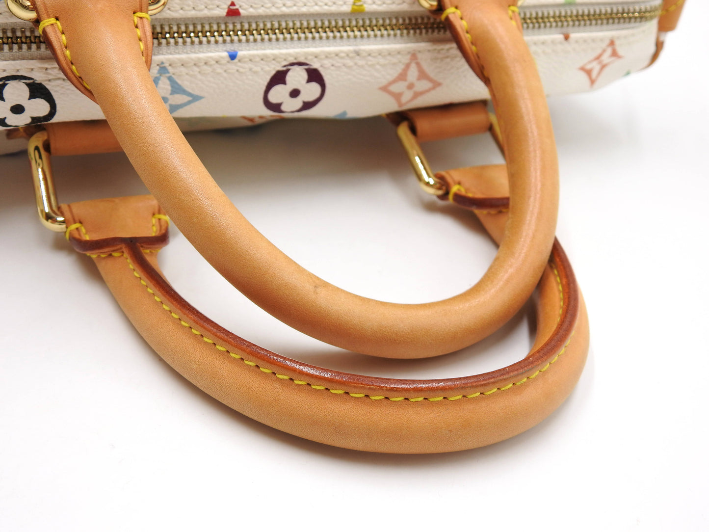 LOUIS VUITTON Speedy 30 Boston Hand Bag Multicolor Bron White M92643