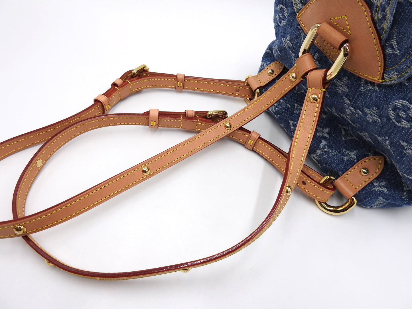 LOUIS VUITTON Venice LV Remix Mini Backpack Bag Monogram Denim M46836