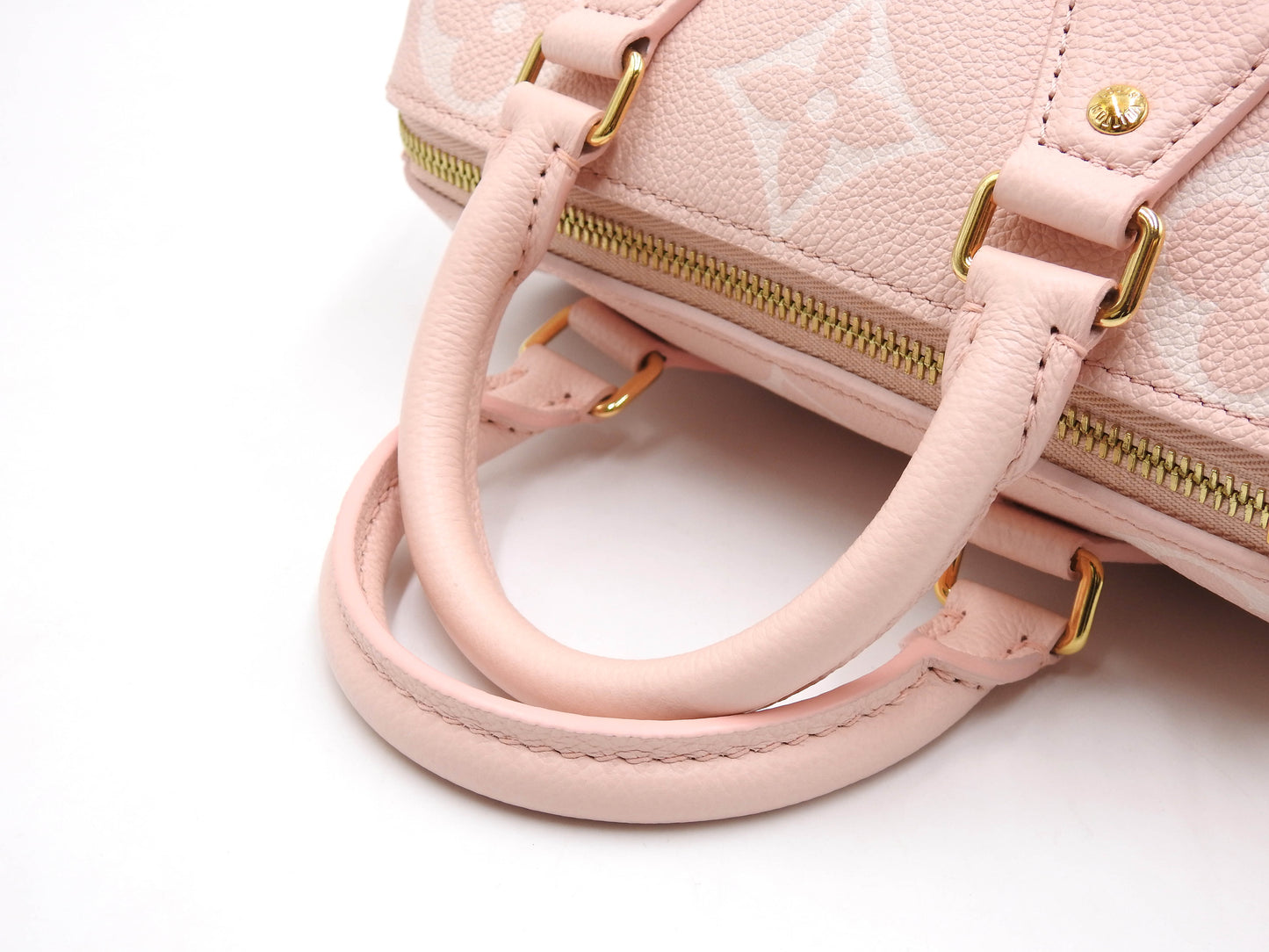 LOUIS VUITTON Monogram Empreinte Speedy 20 Bandouliere Hand Bag PInk M46518