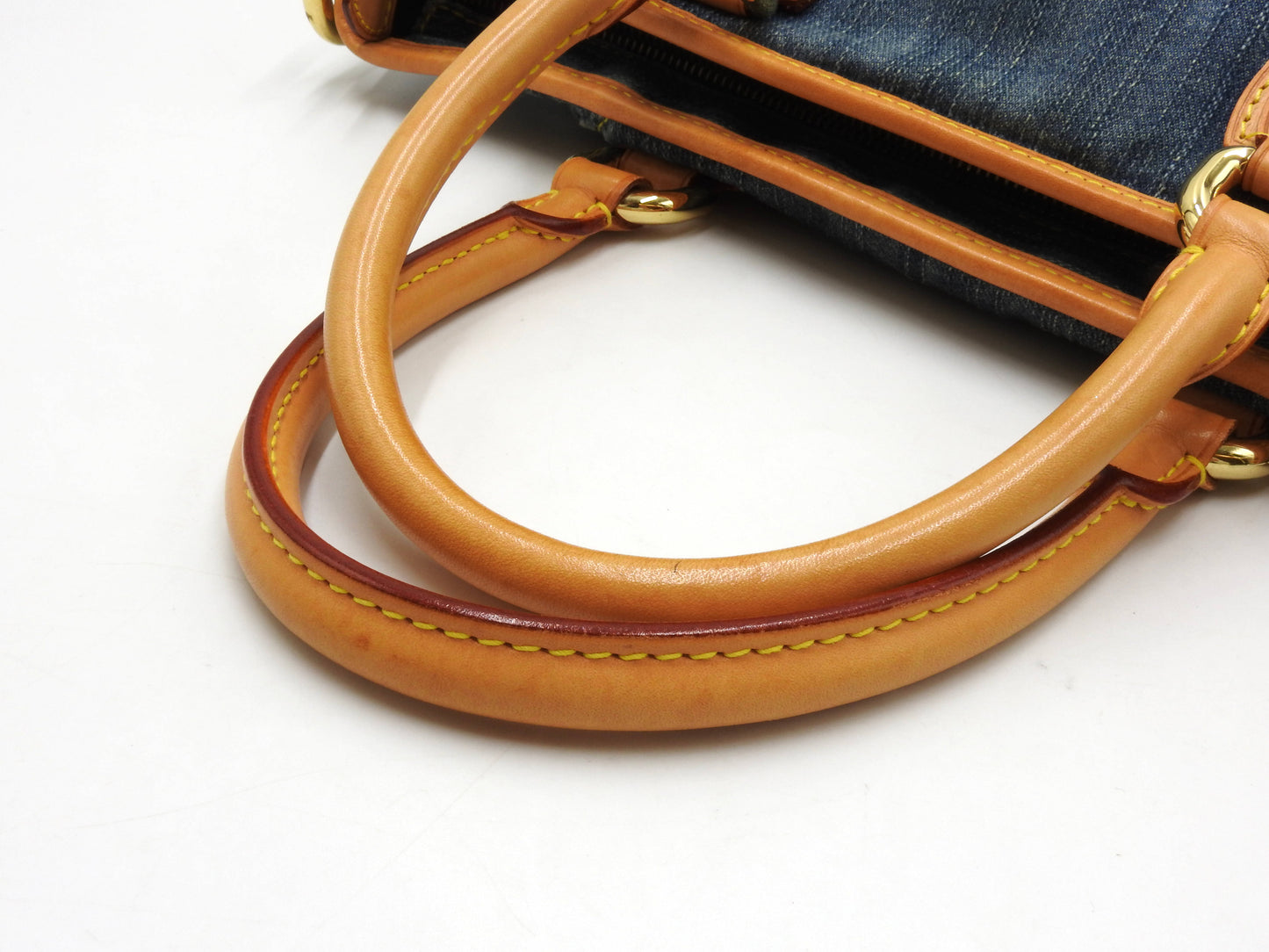 LOUIS VUITTON Neo Cabby GM Monogram Denim Shoulder Hand Bag Blue M95350