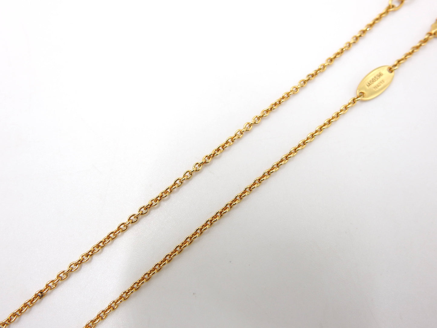 LOUIS VUITTON Collier LV Iconic Pendant Necklace GP Rhinestone Gold M00596