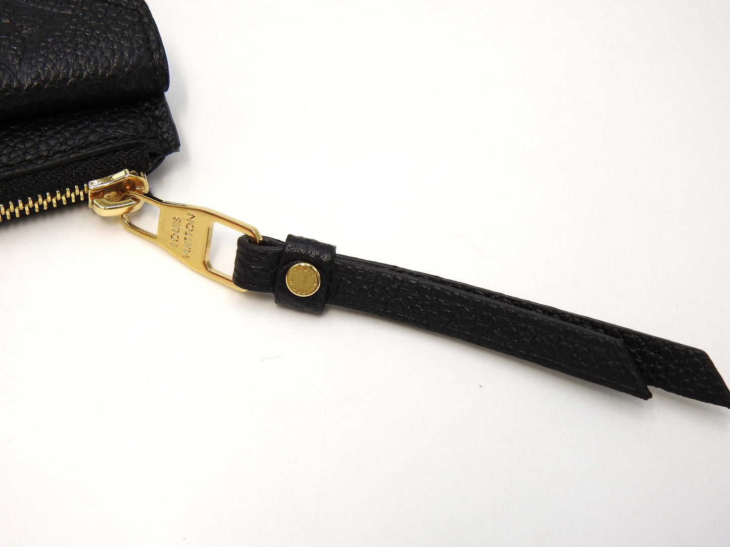 LOUIS VUITTON Monogram Empreinte Verso Coin Purse Card Holder Black M69421