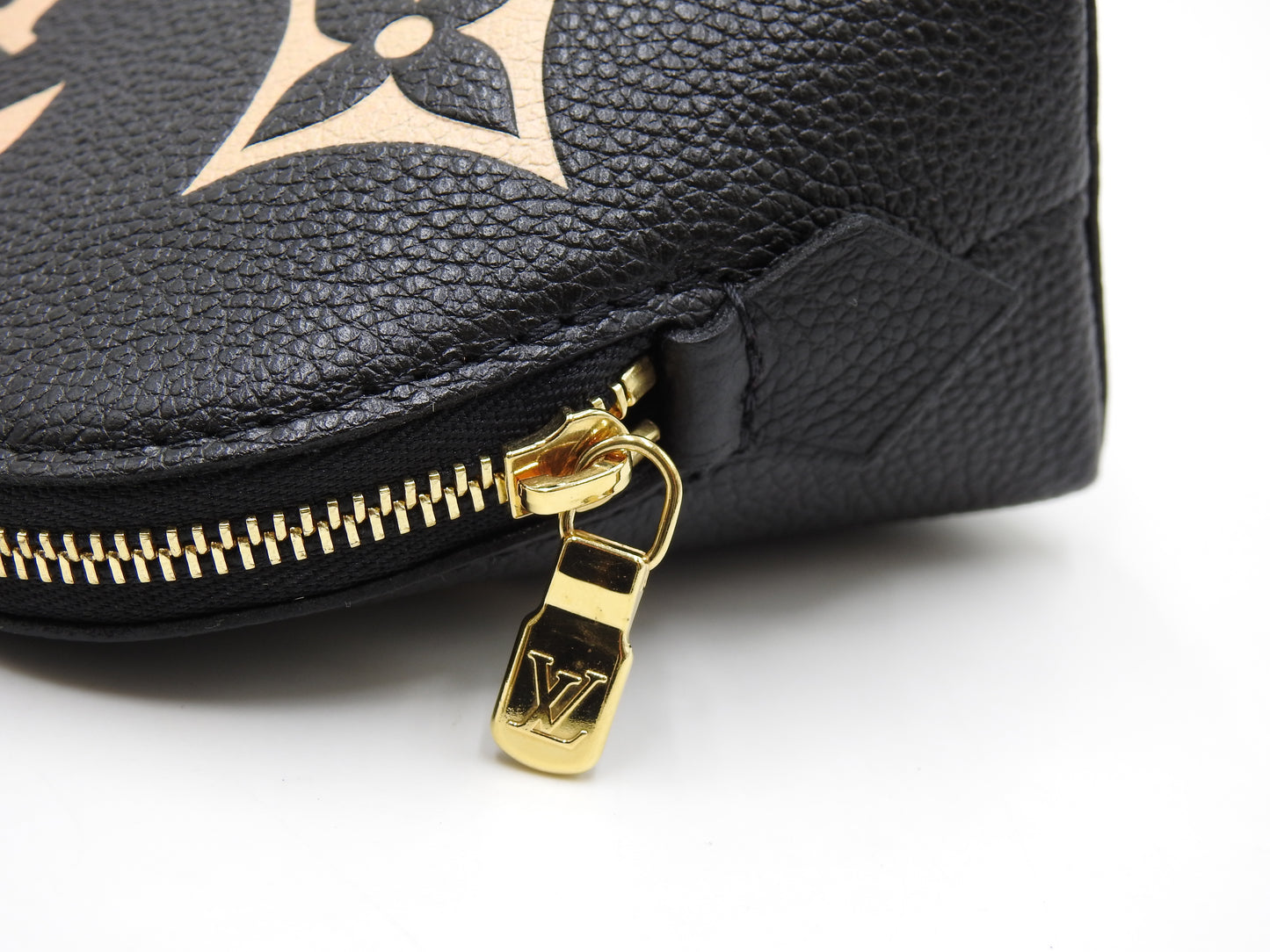LOUIS VUITTON Monogram Empreinte Giant Cosmetic Pouch Black Beige M59086